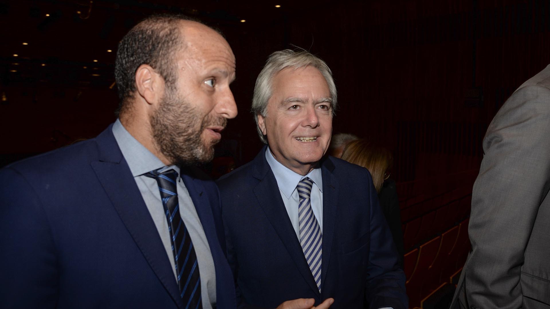 El juez de la Cámara de Casación Penal Mariano Borinsky junto al senador Federico Pinedo