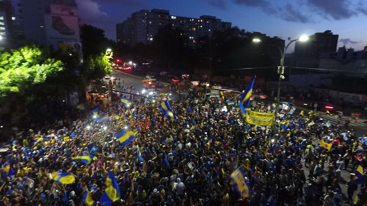 Como ocurrió en la previa del encuentro que debían disputar en el “Monumental”