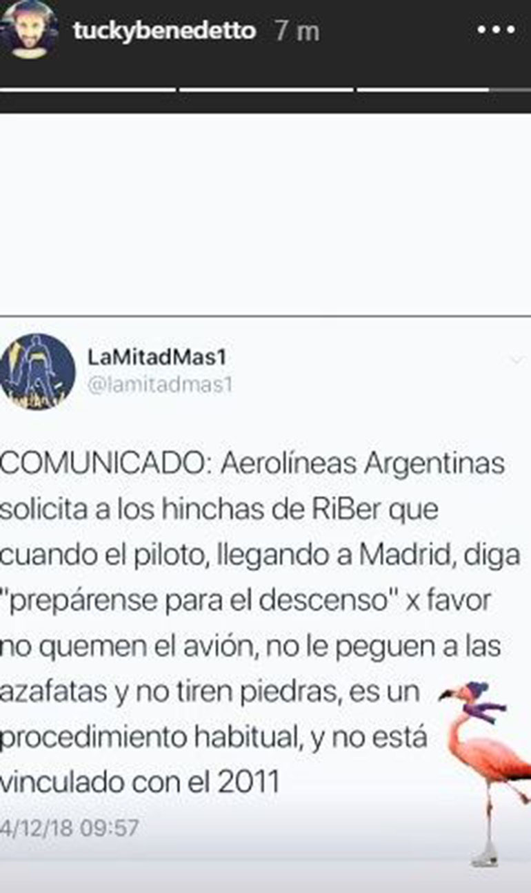 La historia de histagram que subió Tucky, el hermano de Darío Benedetto