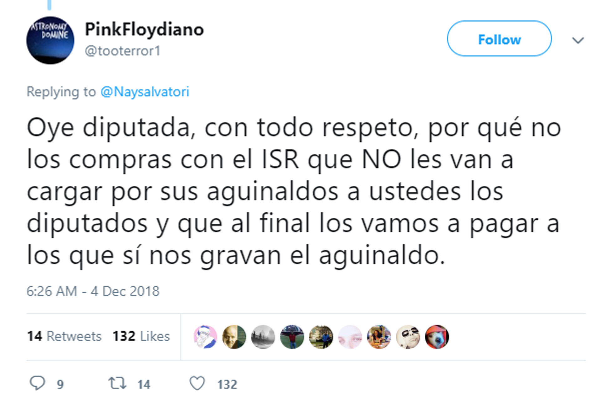 Críticas a Nay Salvaotori, diputada que impulsa el “pollotón” (Foto: Twitter)