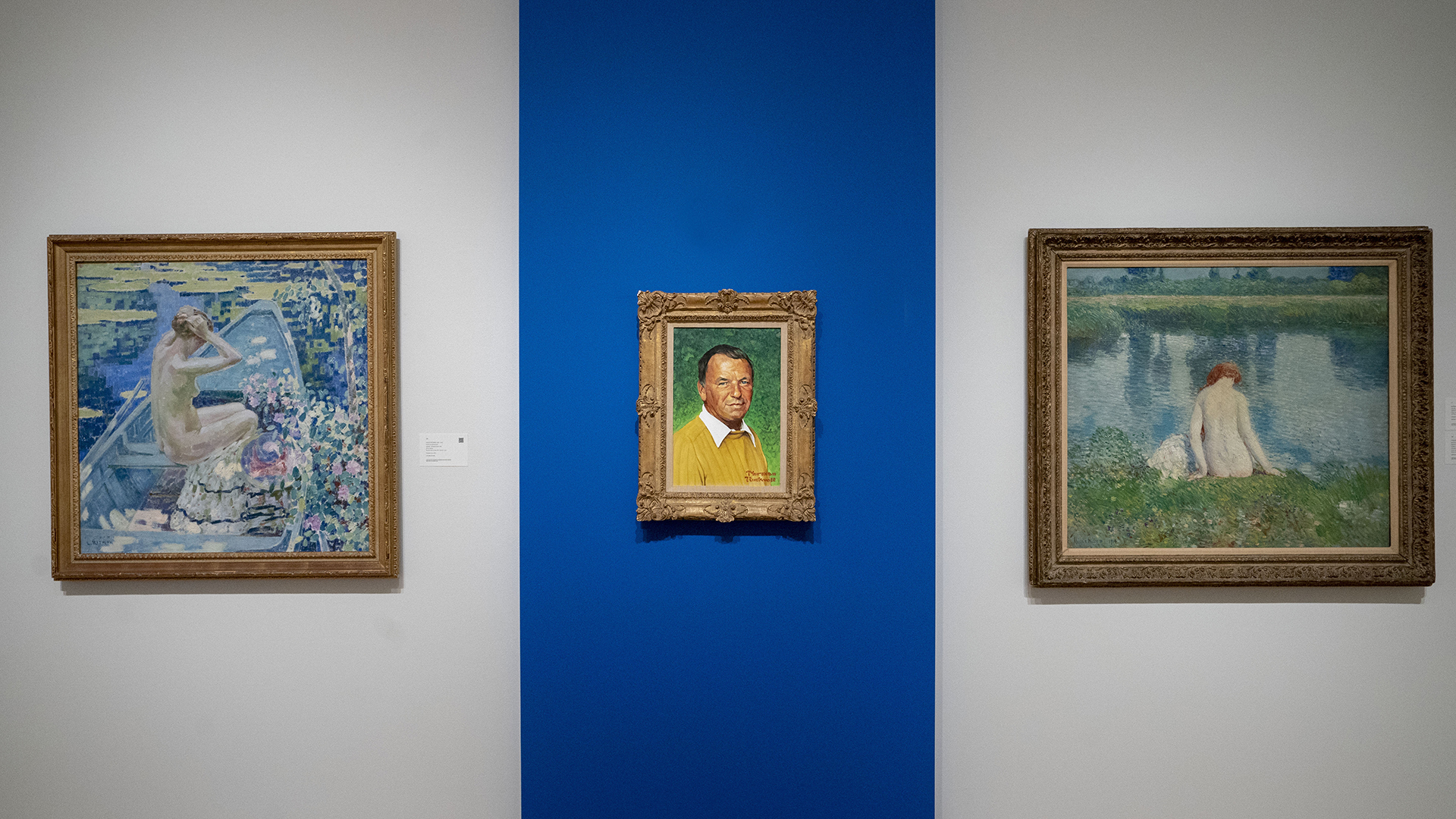 Retrato de Norman Rockwell de Frank Sinatra (Photo by Don EMMERT / AFP)