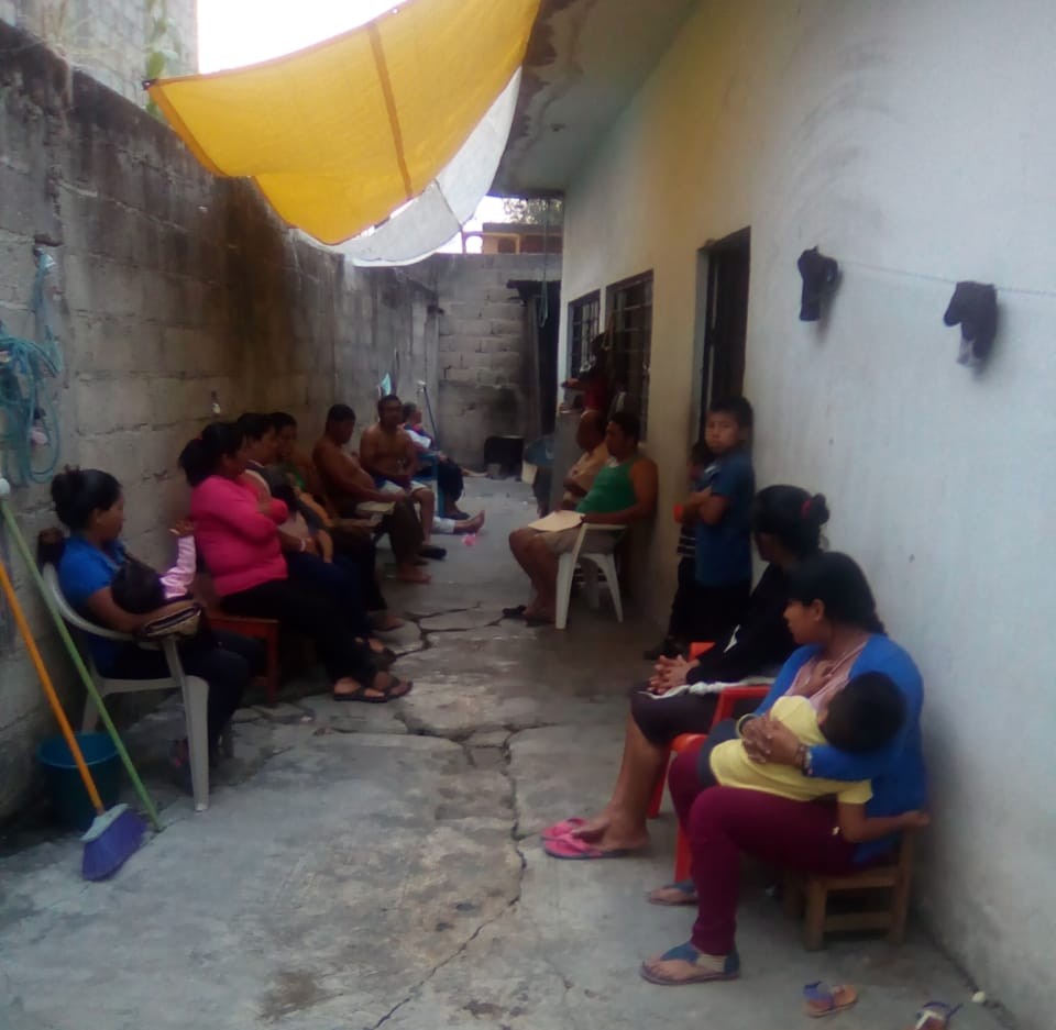 Lugar donde vive Eva Méndez con 10 familias tzeltales más, víctimas de desplazamiento forzado interno