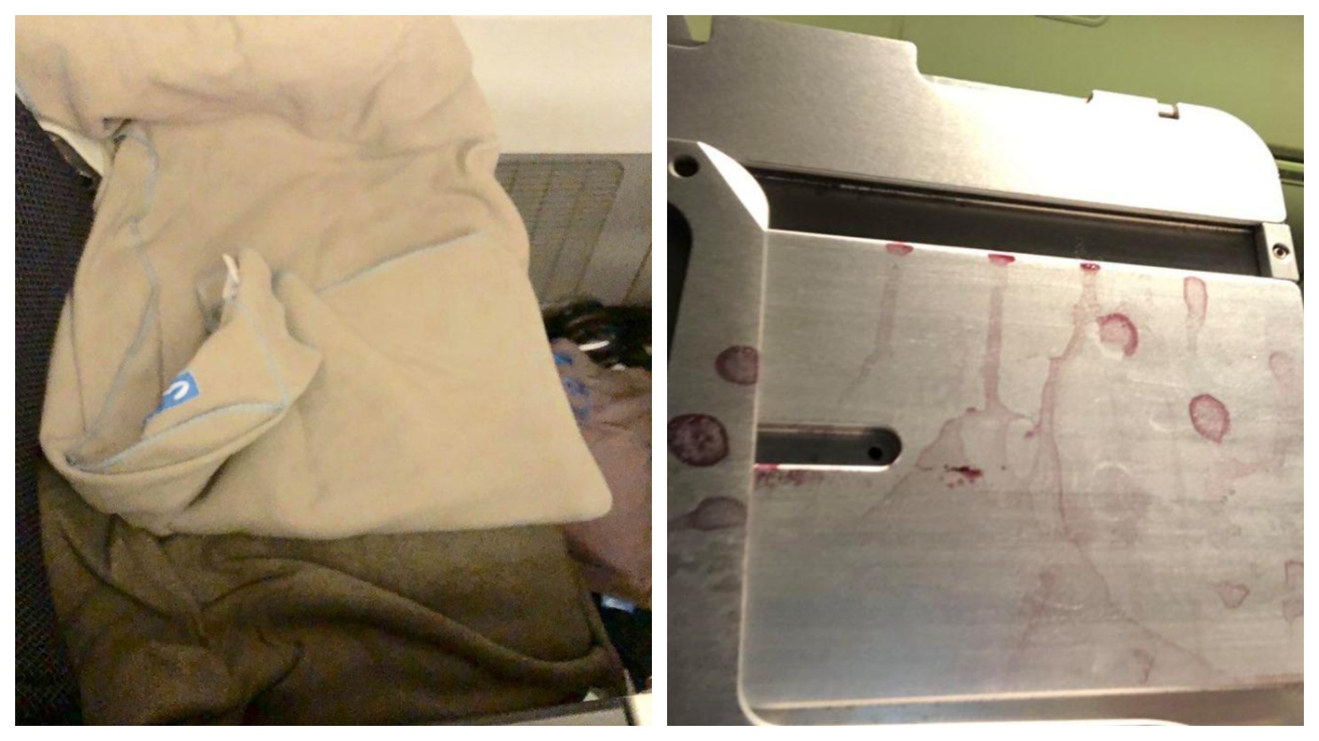 La pasajera Ann Frett compartió imágenes del asiento sucio en un vuelo de British Airways