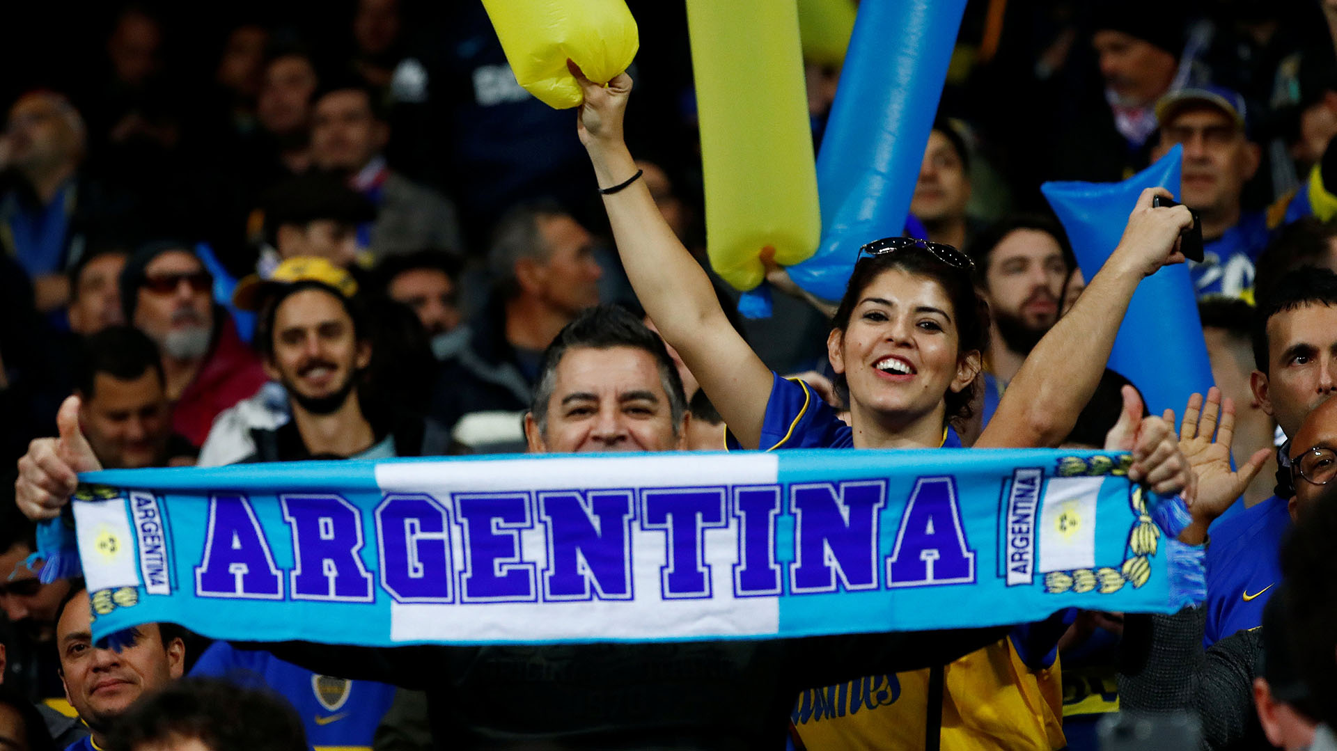 Hubo un sector para hinchas de Boca y otros para los de River