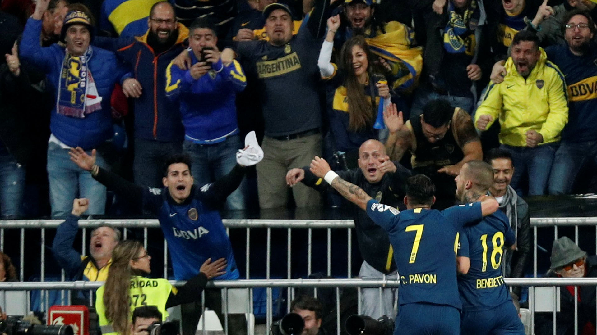 El festejo de Boca