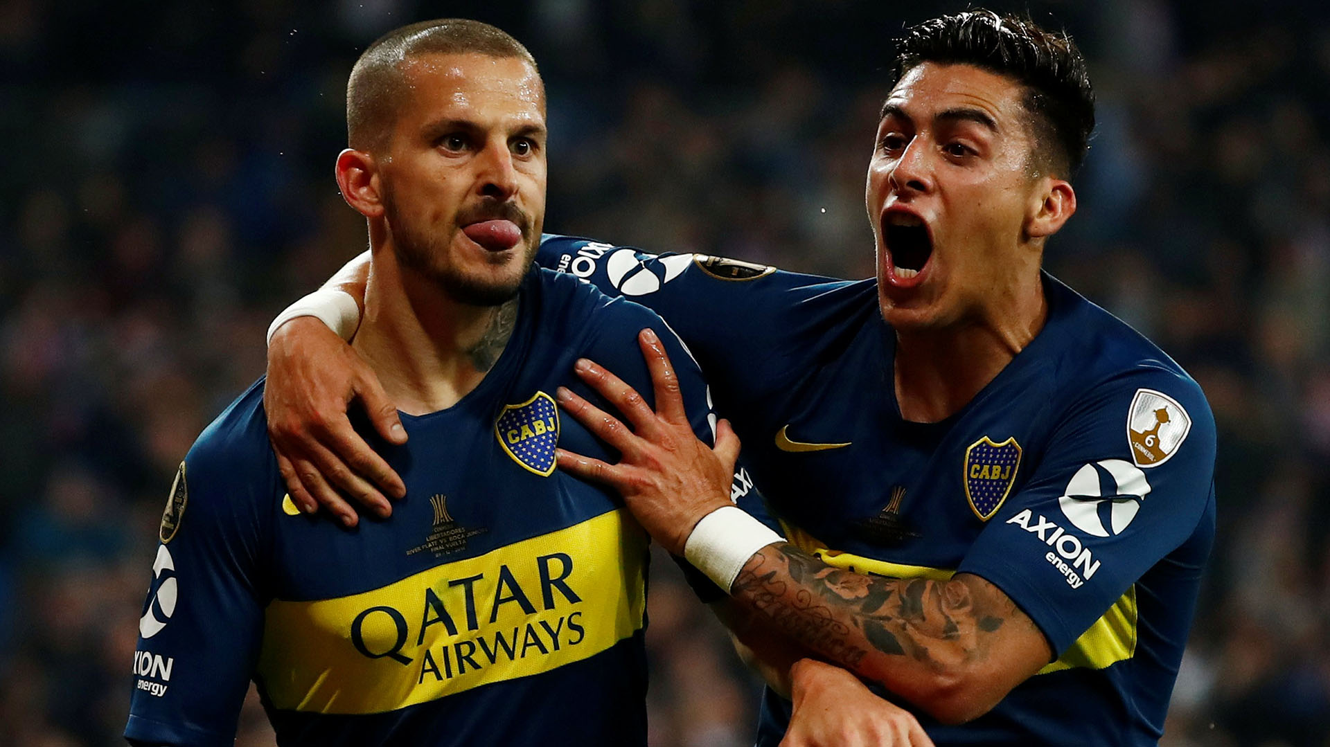 El festejo del goleador
