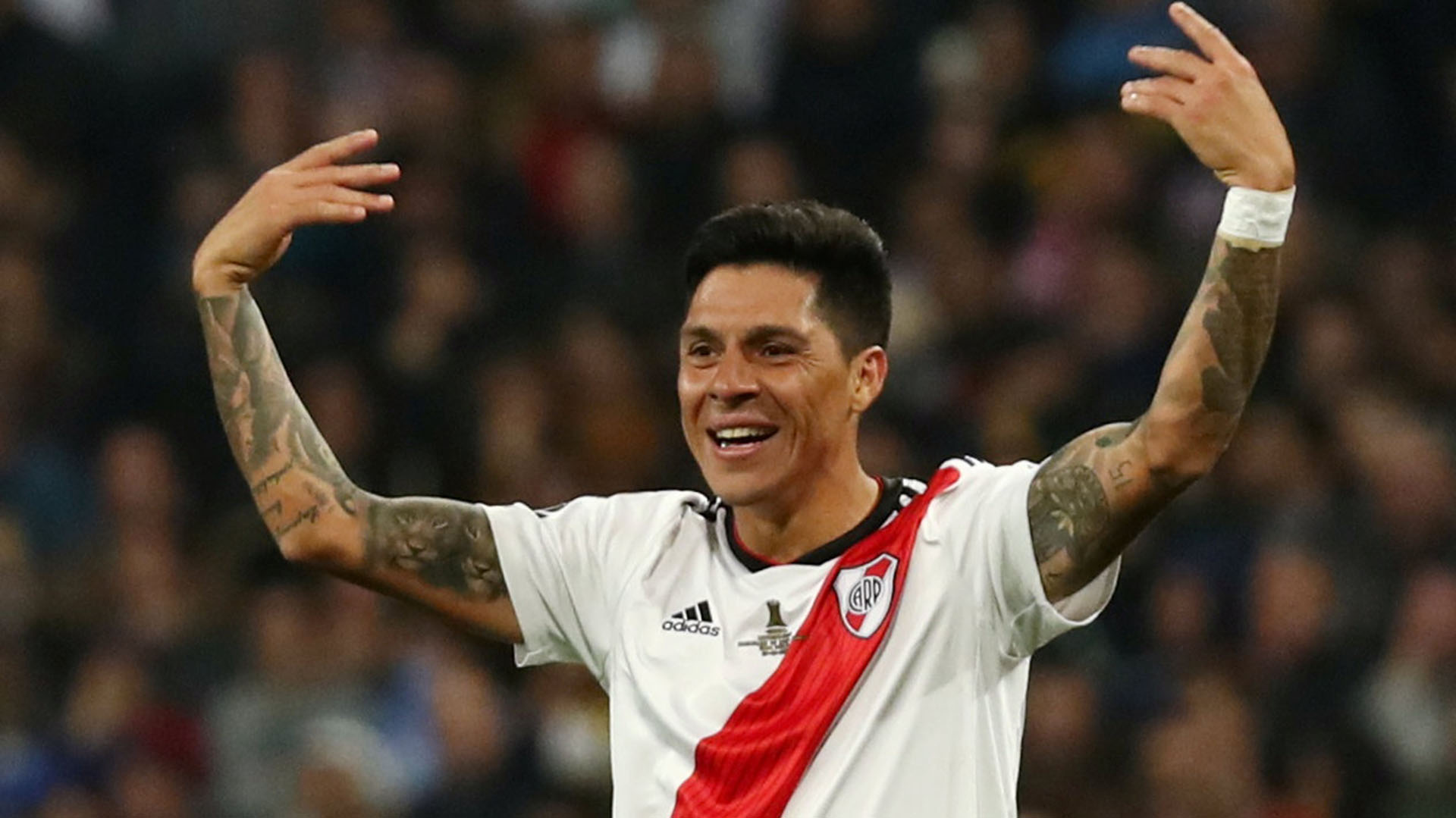 Enzo Pérez recibió el alta médica y se entrenó con normalidad (foto: REUTERS)