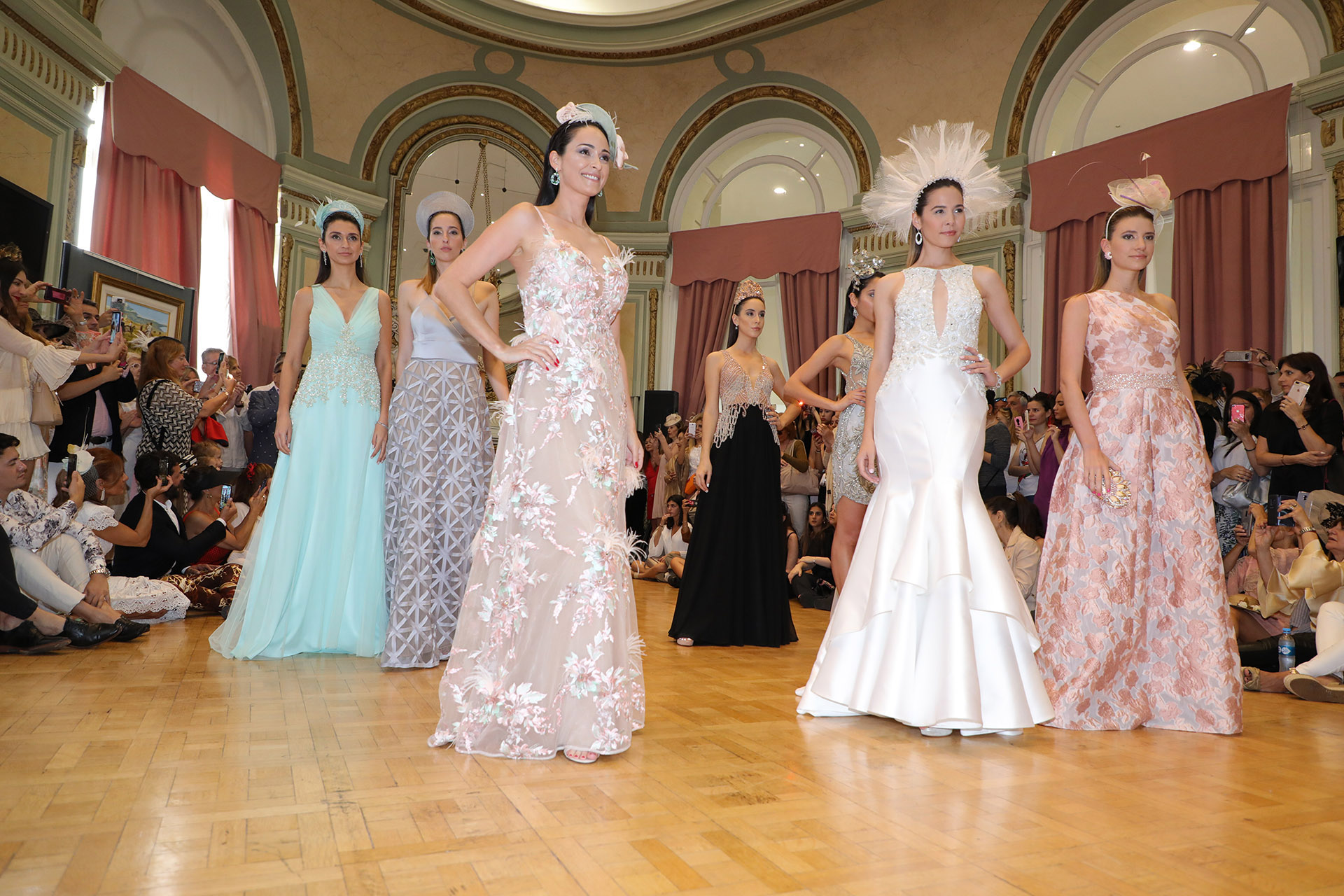 Las modelos en la pasarela