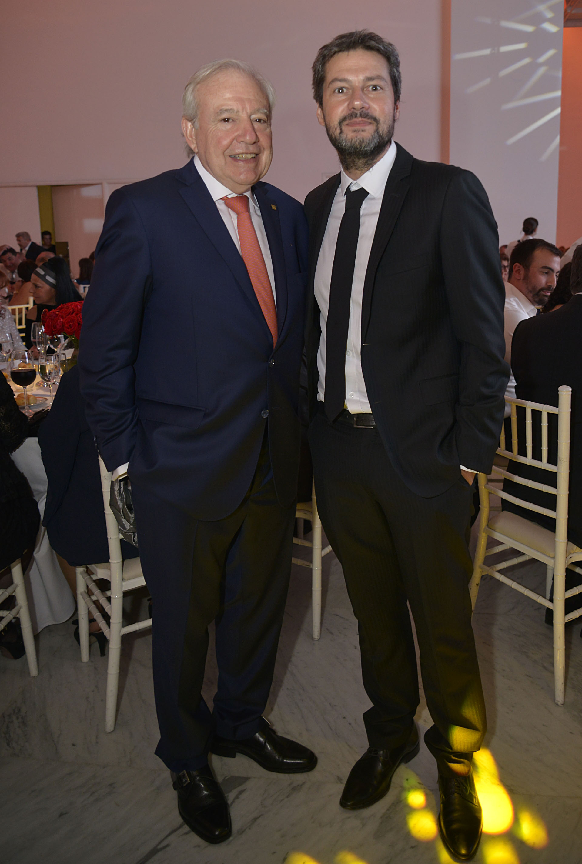 El diputado Jorge Enríquez y el presidente de San Lorenzo, Matías Lammens