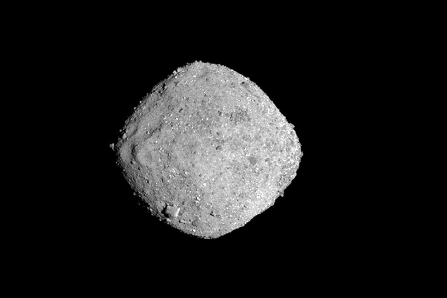 El asteroide Bennu en una foto difundida por NASA (NASA/Goddard/University of Arizona via AP)