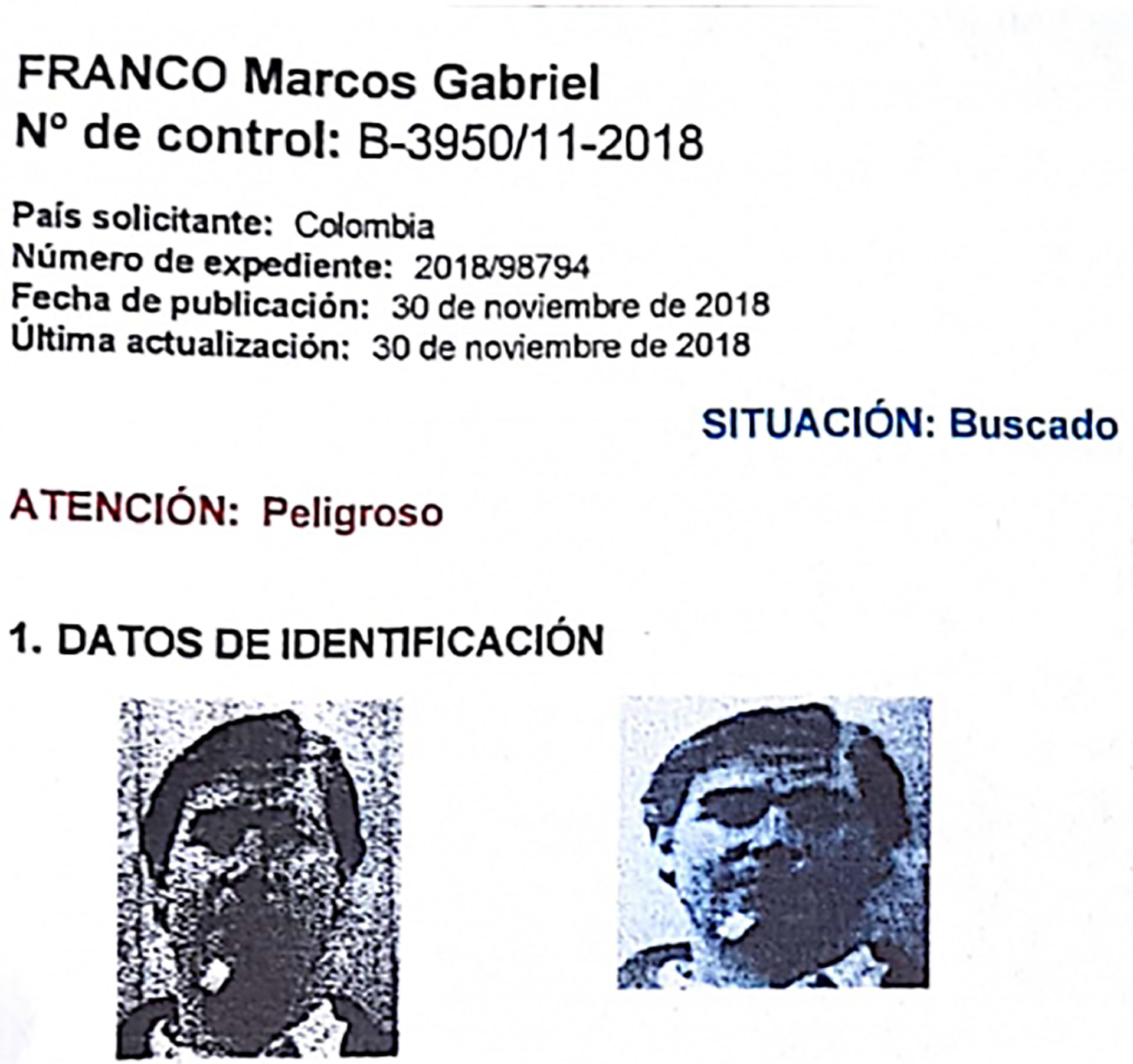 El argentino Marcos Gabriel Franco.