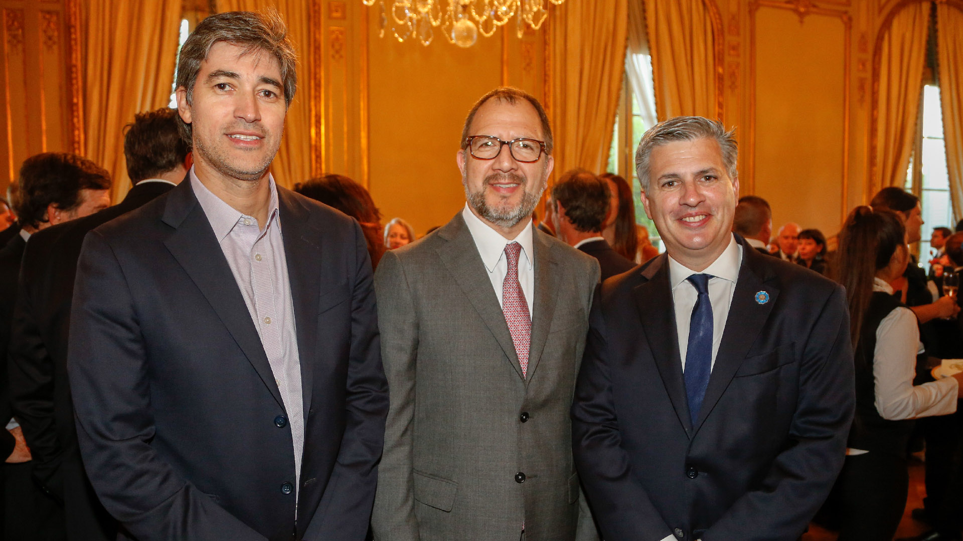 Adrián Pérez, Fabián Perechodnik y Marcelo Scaglione