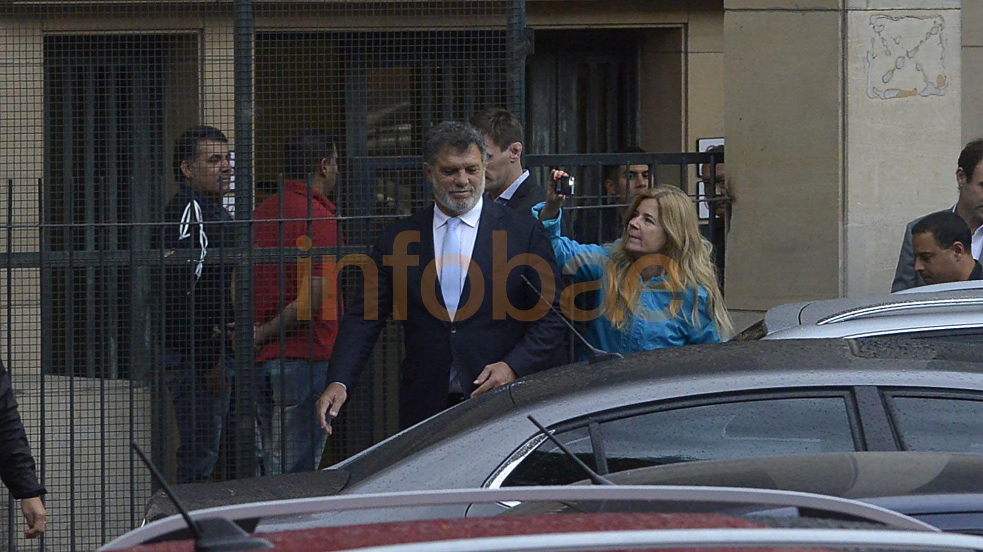 Gianfranco Macri, al retirarse de los tribunales de Comodoro Py (Gustavo Gavotti)