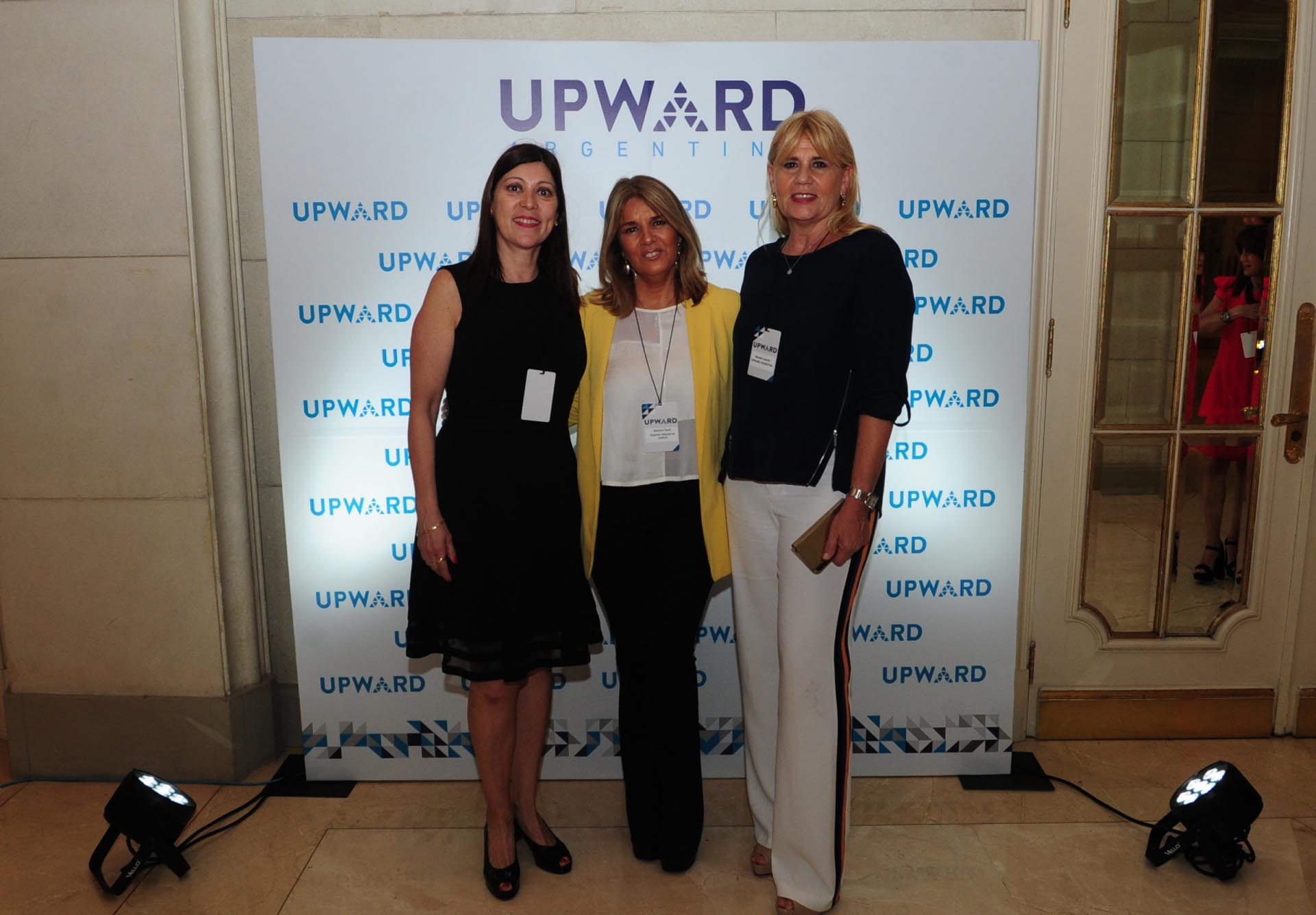 Alejandra Tevez (Jueza de la cámara comercial de la Nación), Mariana Santi ( Tribunal Superior de Justicia) y Marcela Losardo (UPWARD Argentina)