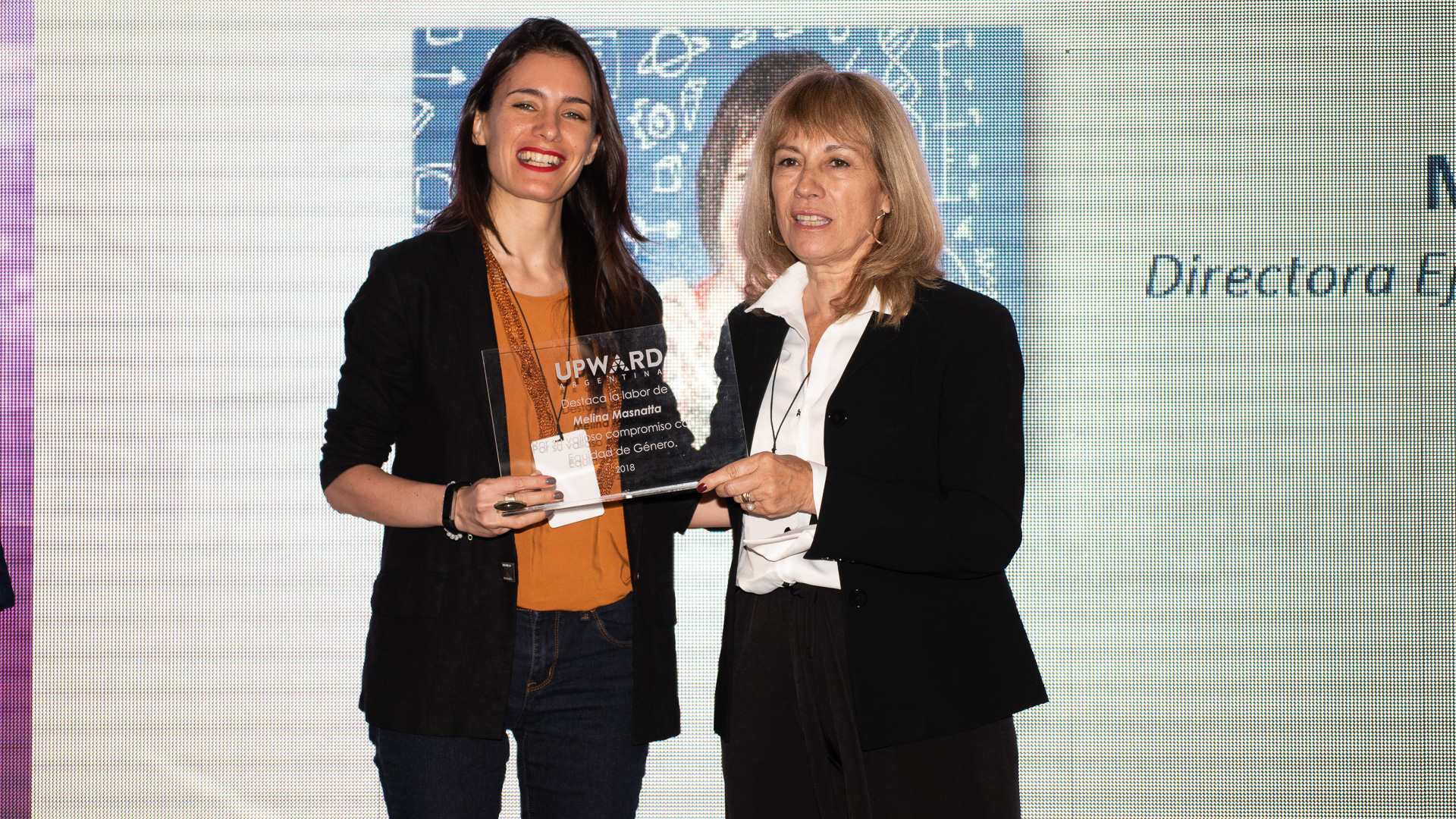 Melina Masnatta, Directora Ejecutiva de “Chicas en Tecnología” también recibió el reconocimiento