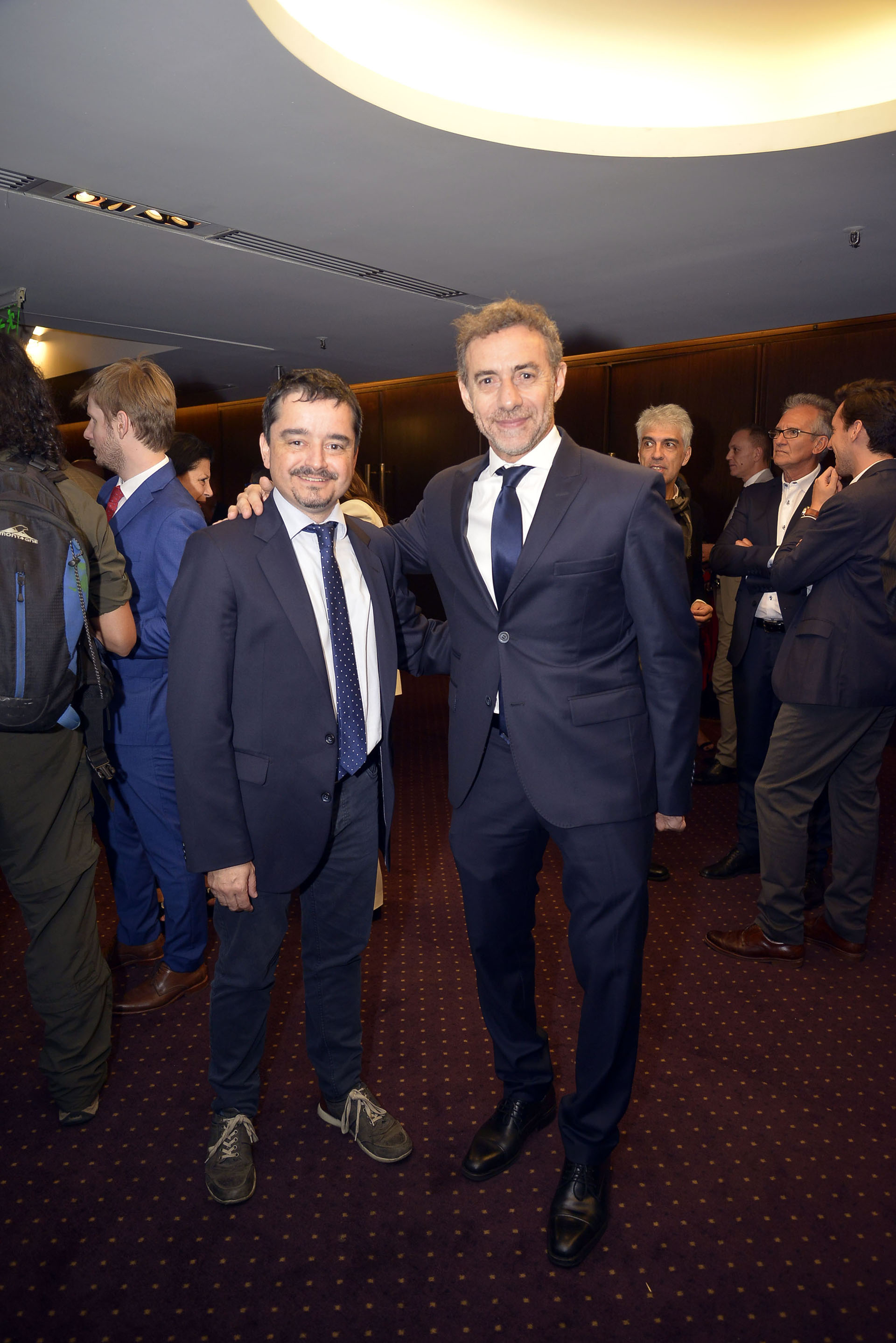 Los periodistas José Crettaz y Luis Majul