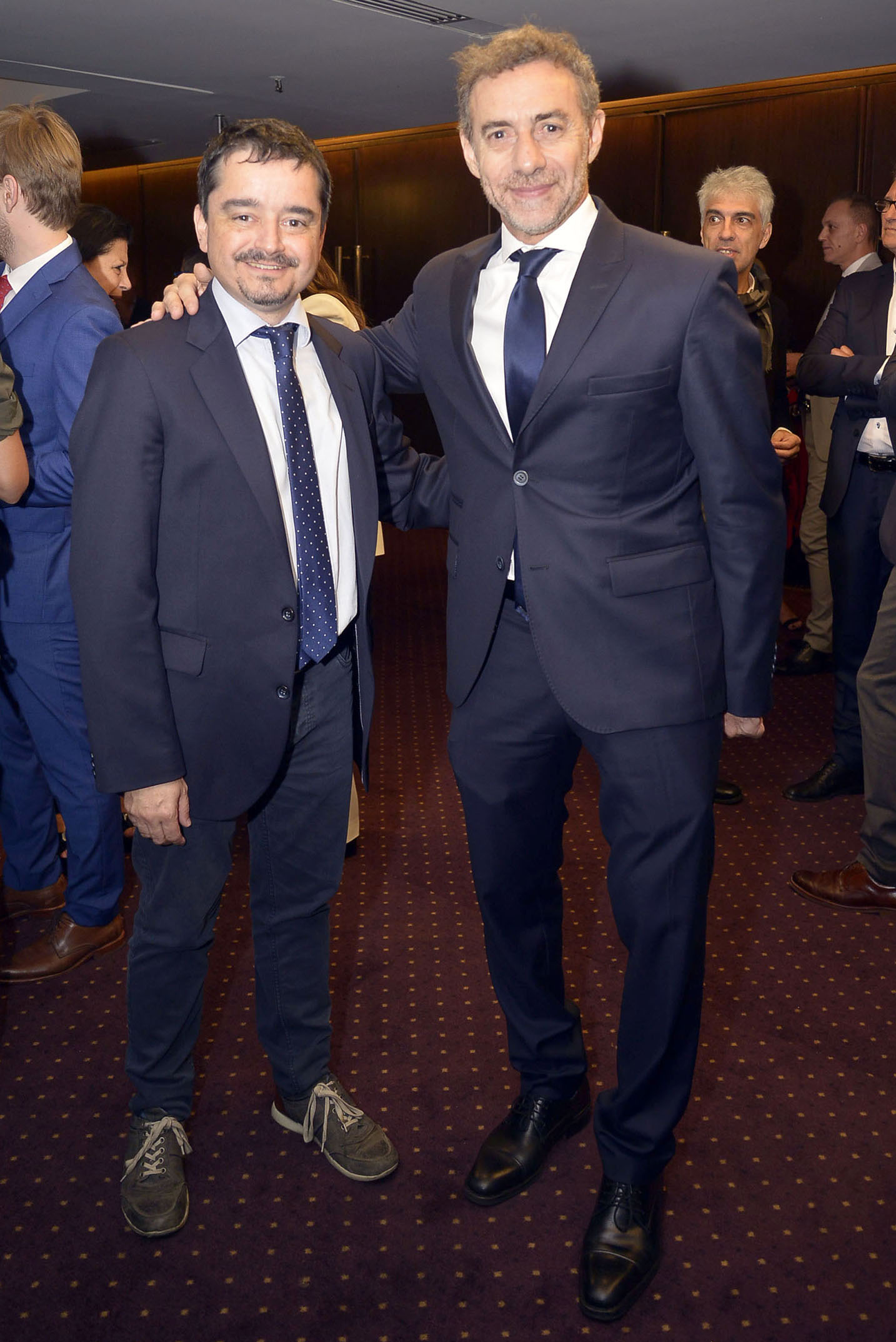 Los periodistas José Crettaz y Luis Majul