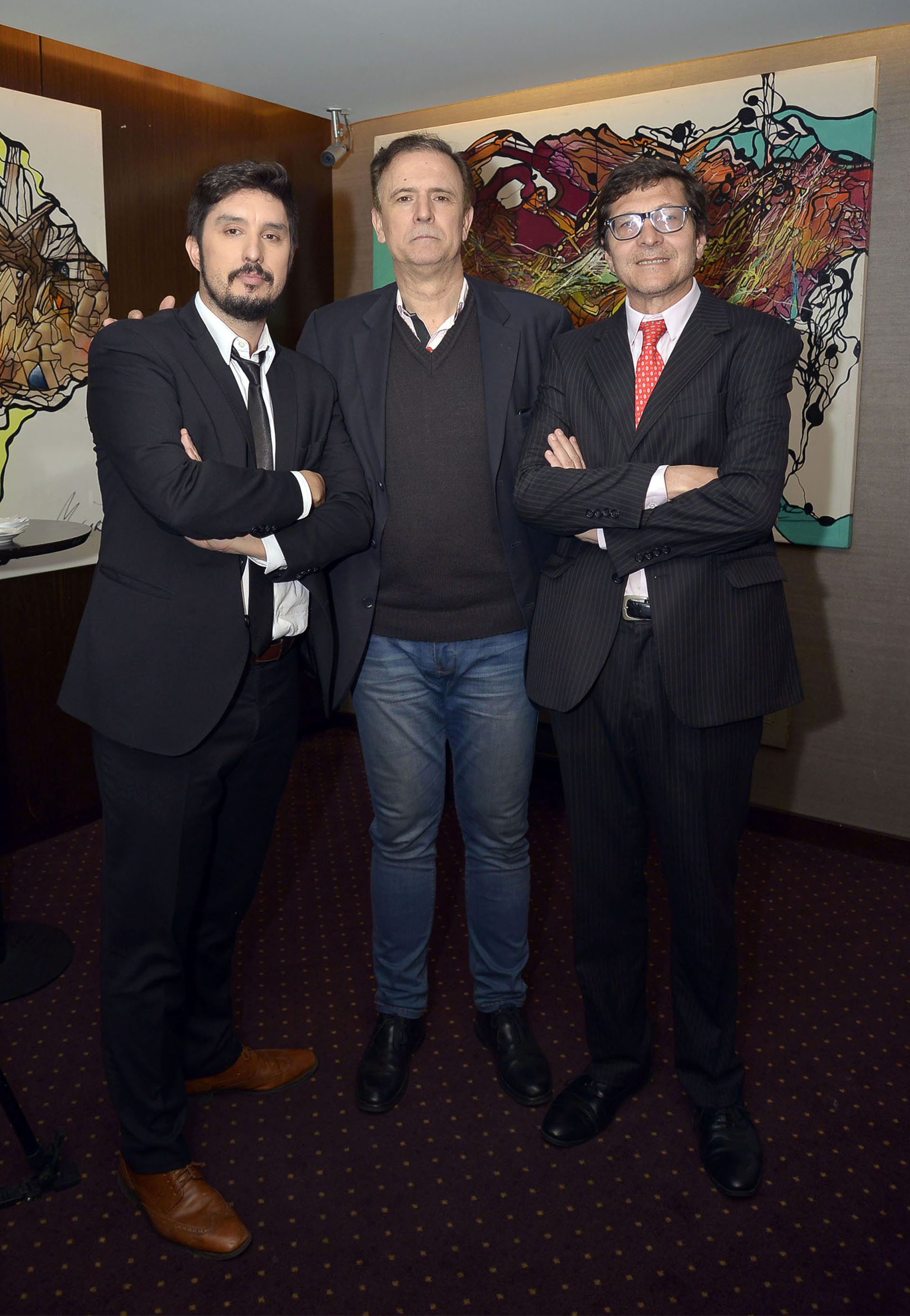 Los periodistas Lucas Morando y Daniel Santoro