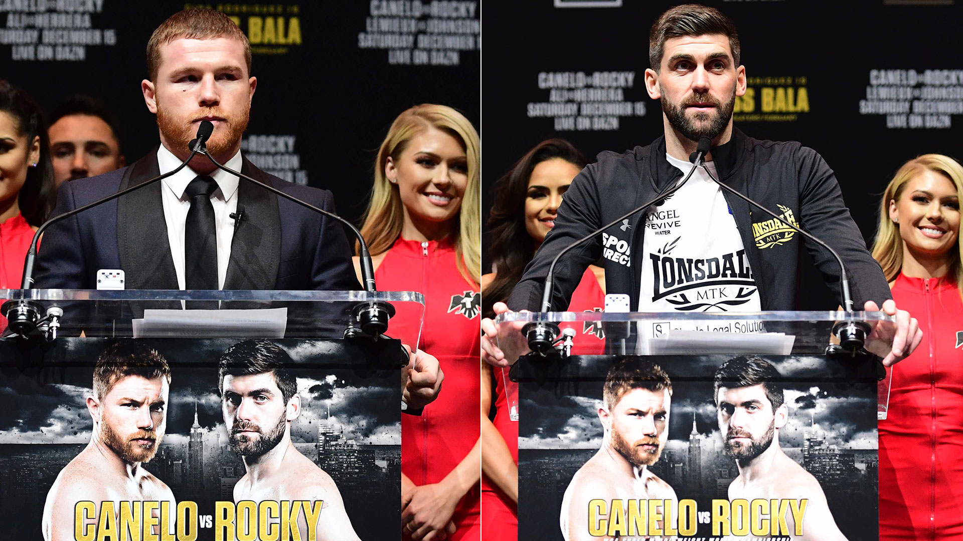 Saúl Álvarez y Rocky Fielding superaron la báscula para la pelea de esta noche (Foto: Especial)