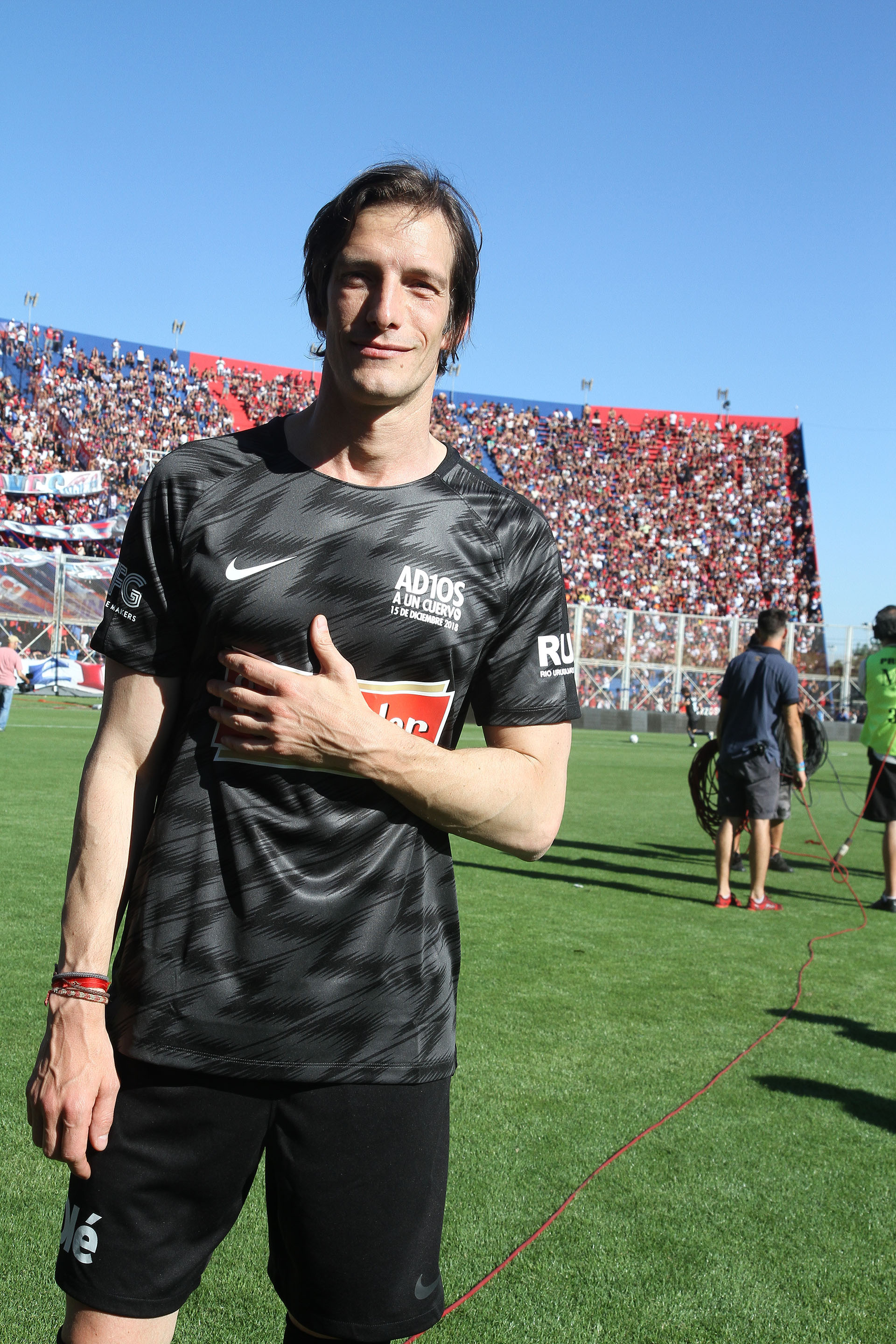 Iván de Pineda, otro de los famosos identificados con la bandera azulgrana (Matías Souto)