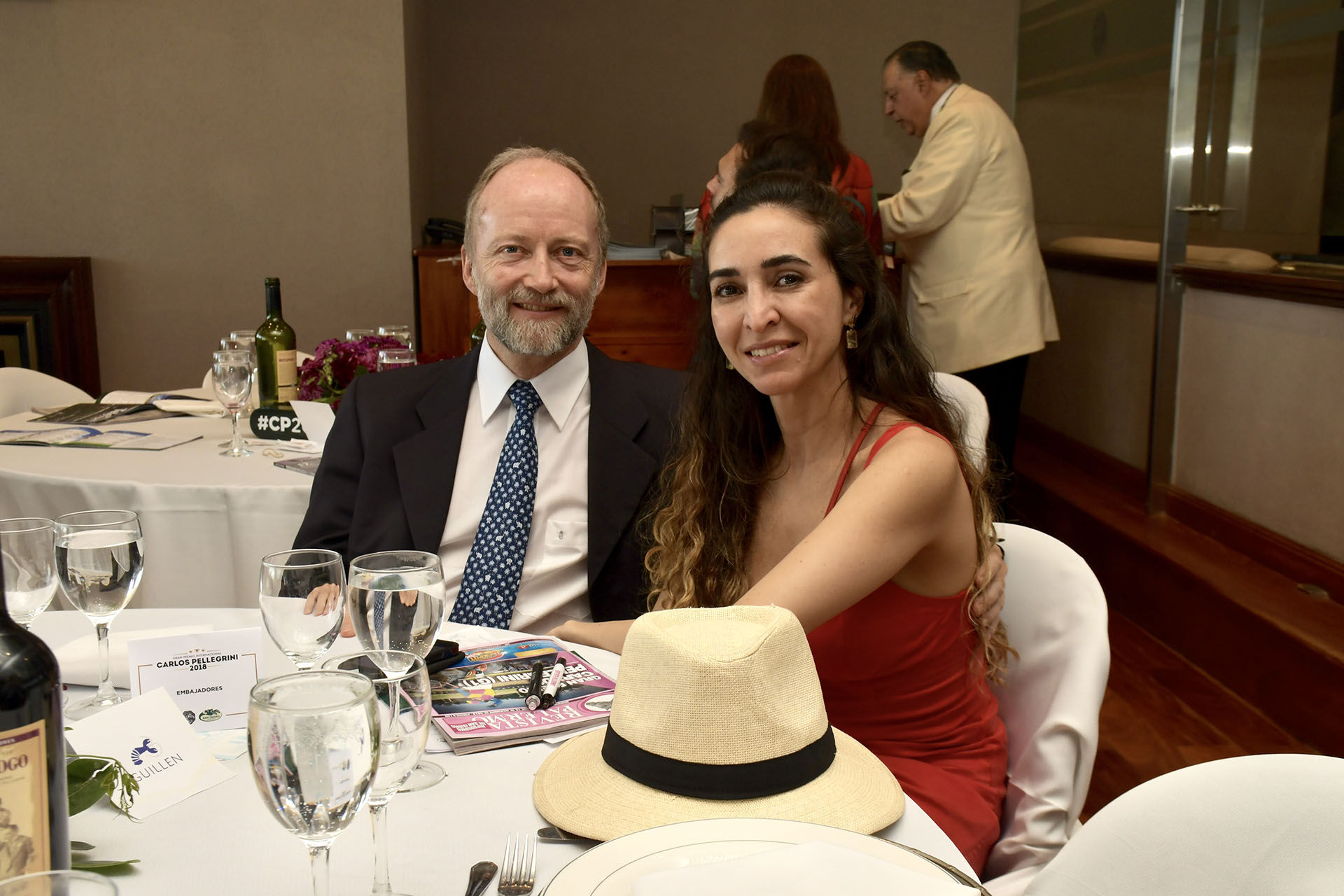El embajador de Dinamarca, Soren Vohtz y su esposa Sofía