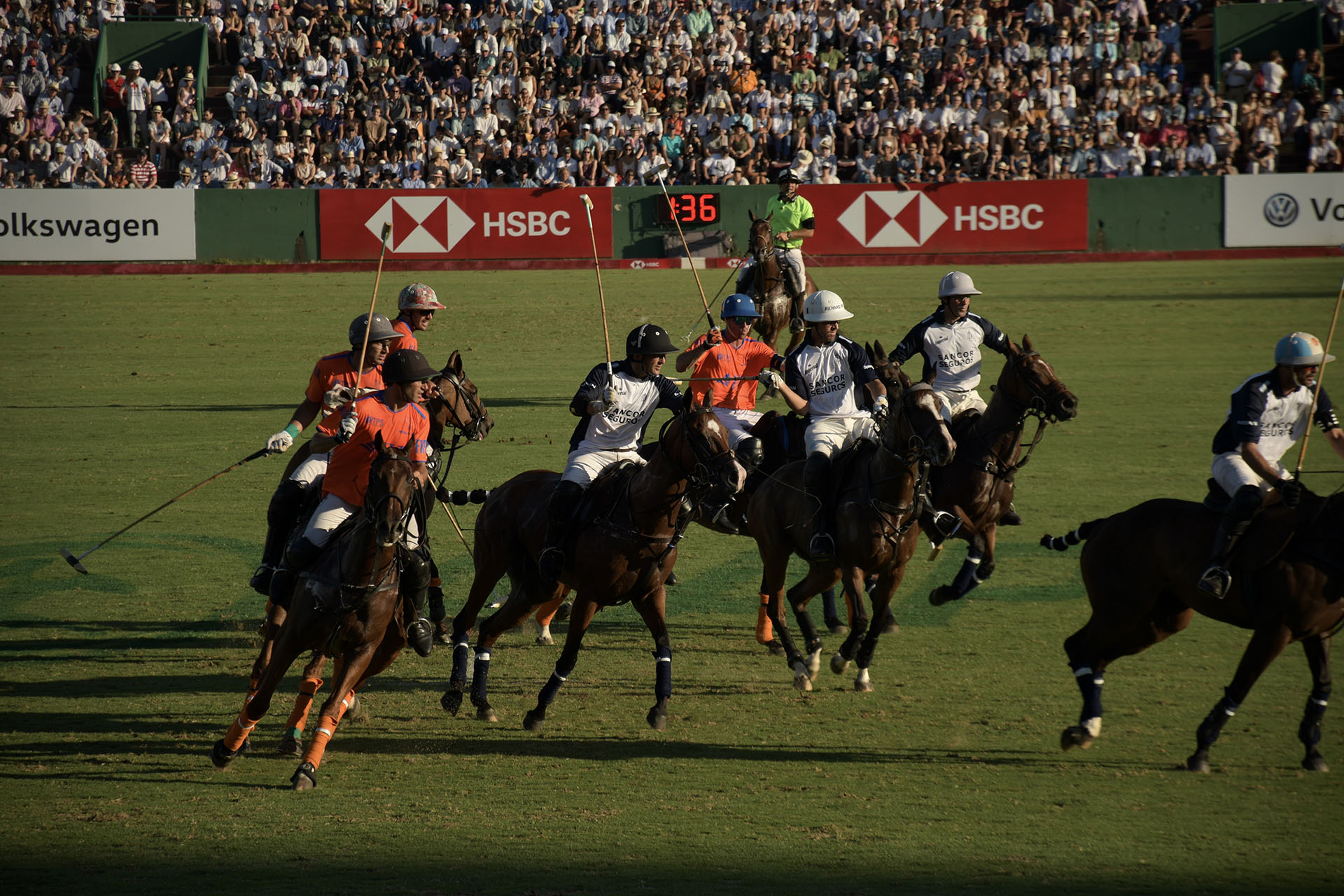 Una postal de un encuentro muy disputado. En los dos primeros chukkers, las Monjitas pusieron en aprietos al gran candidato