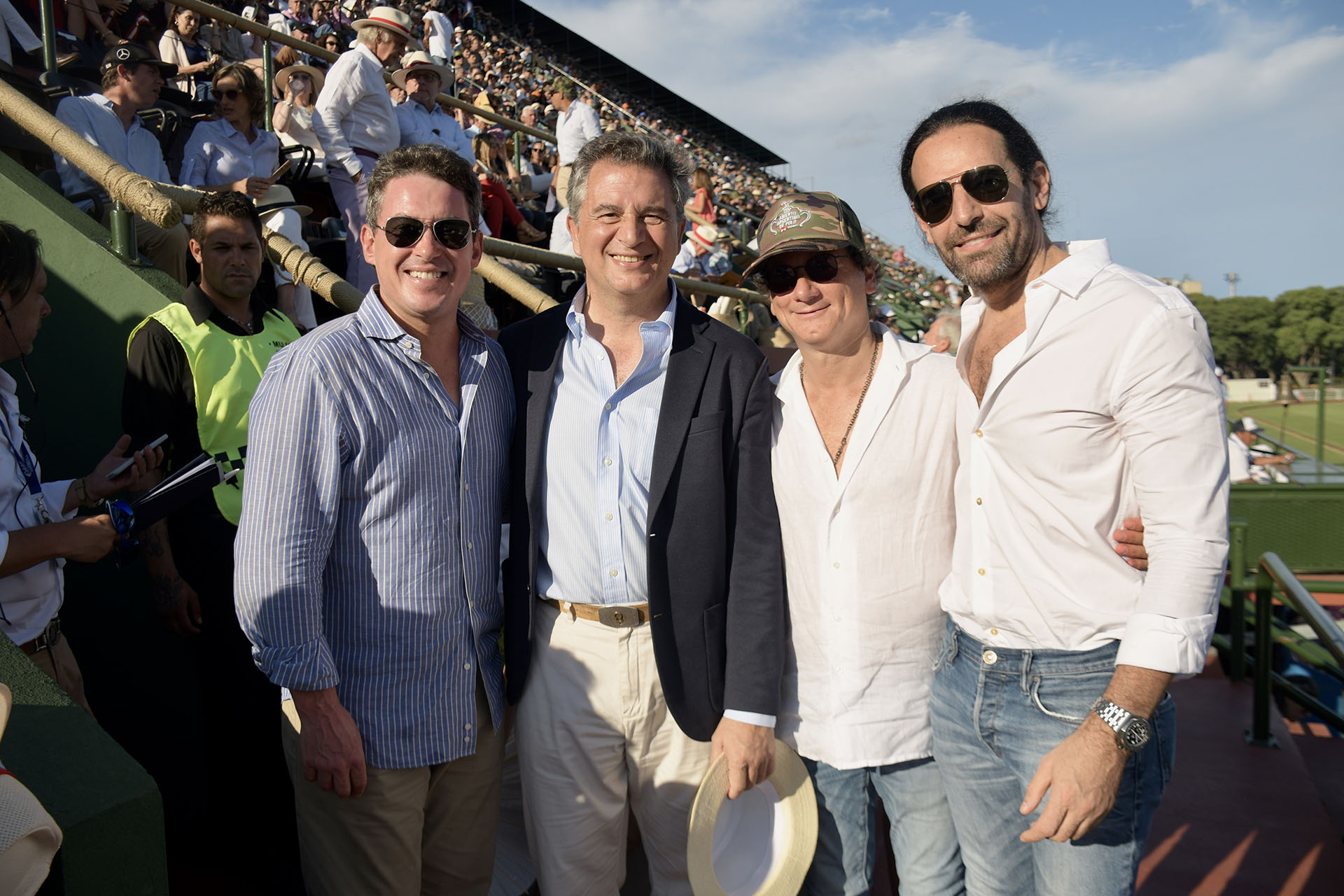 El ex embajador de los Estados Unidos en la Argentina, Noah Mamet; el secretario de Agroindustria, Luis Miguel Etchevehere; el presidente de HSBC Argentina, Gabriel Martino; y el empresario Diego Finkelstein