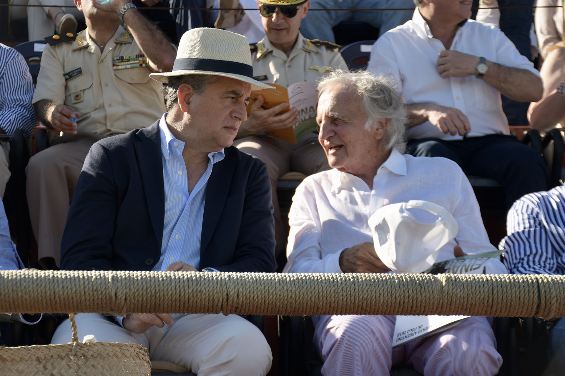 El secretario de Agroindustria, Luis Miguel Etchevehere, y el empresario Fernando Marín