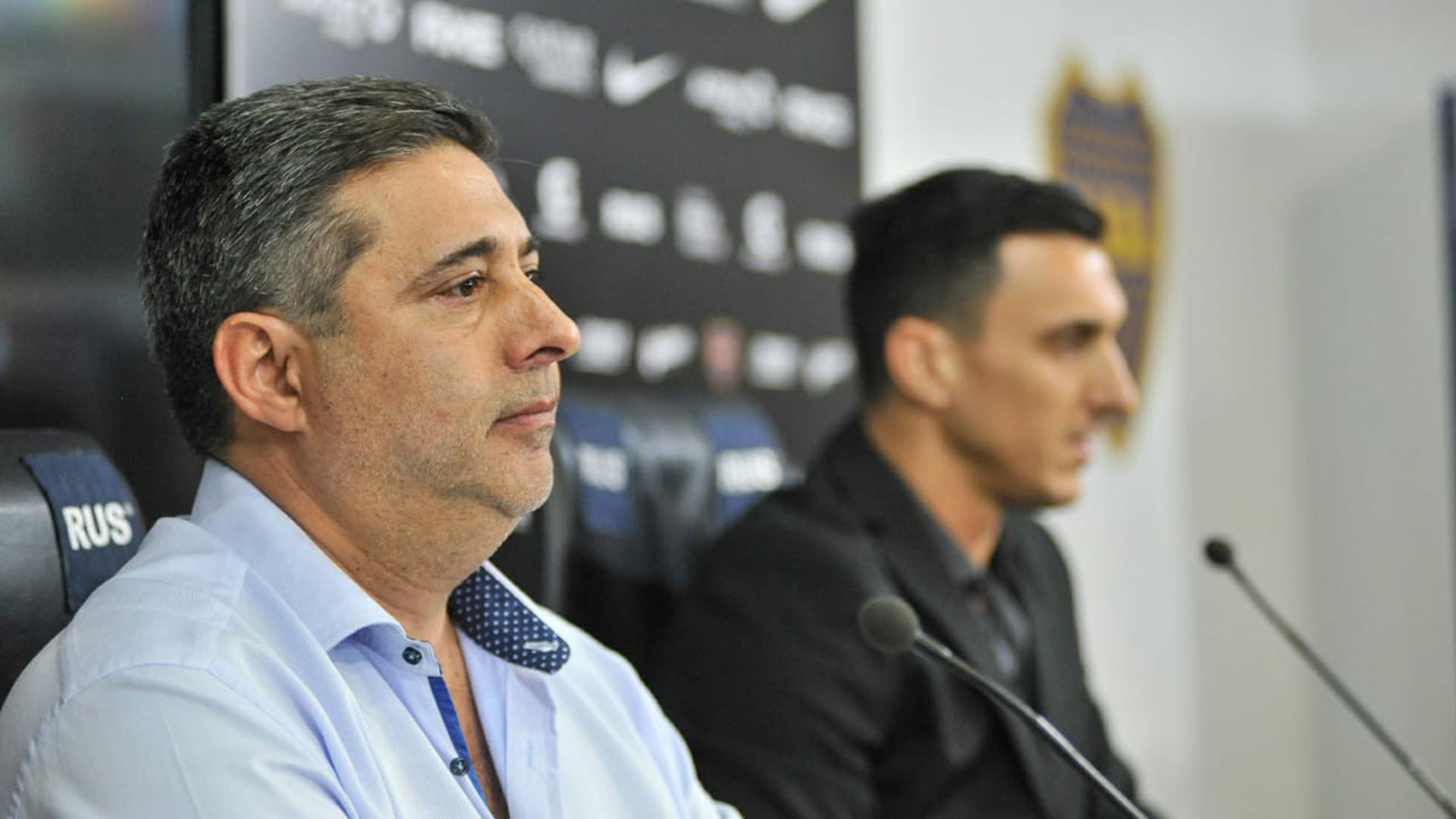 Daniel Angelici confirmó que elevarán un reclamo a la Conmebol para que Maroni, uno de los futbolistas pedidos por el manager Nicolás Burdisso, sea habilitado para jugar la Libertadores si Boca avanza a octavos (Jaime Olivos)
