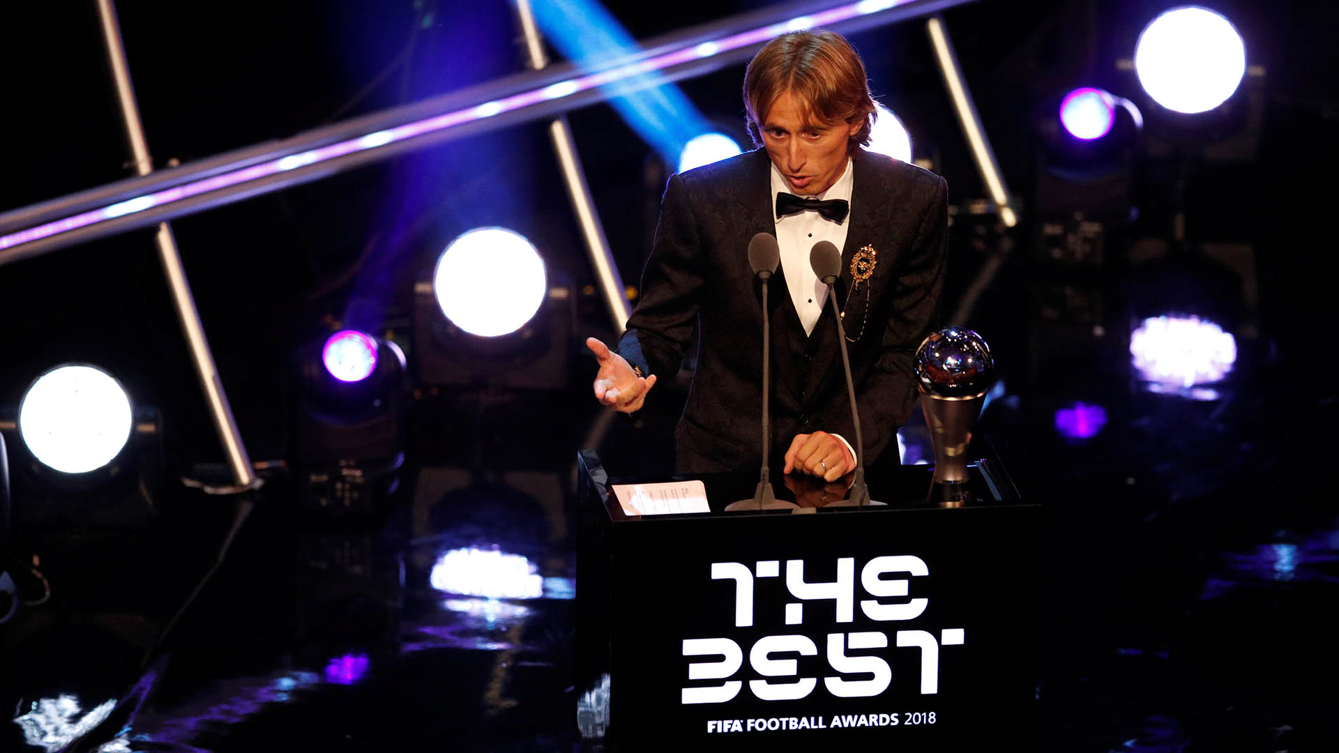 Luka Modric ganó el premio The Best como mejor jugador del mundo y terminó con el reinado de 10 años de Cristiano Ronaldo y Lionel Messi el 24 de septiembre
