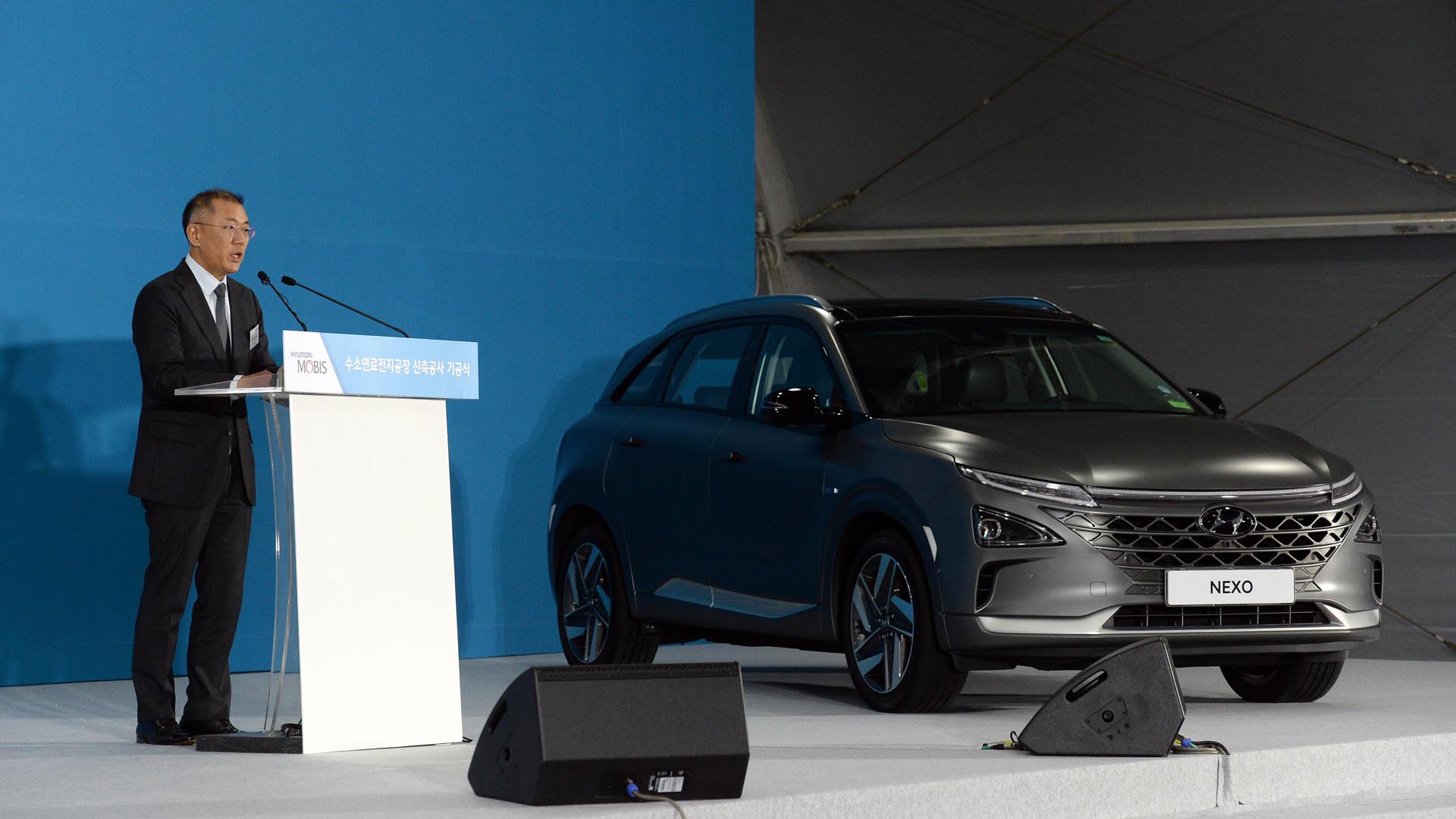 El momento donde Hyundai anunció el plan para los modelos a hidrógeno.