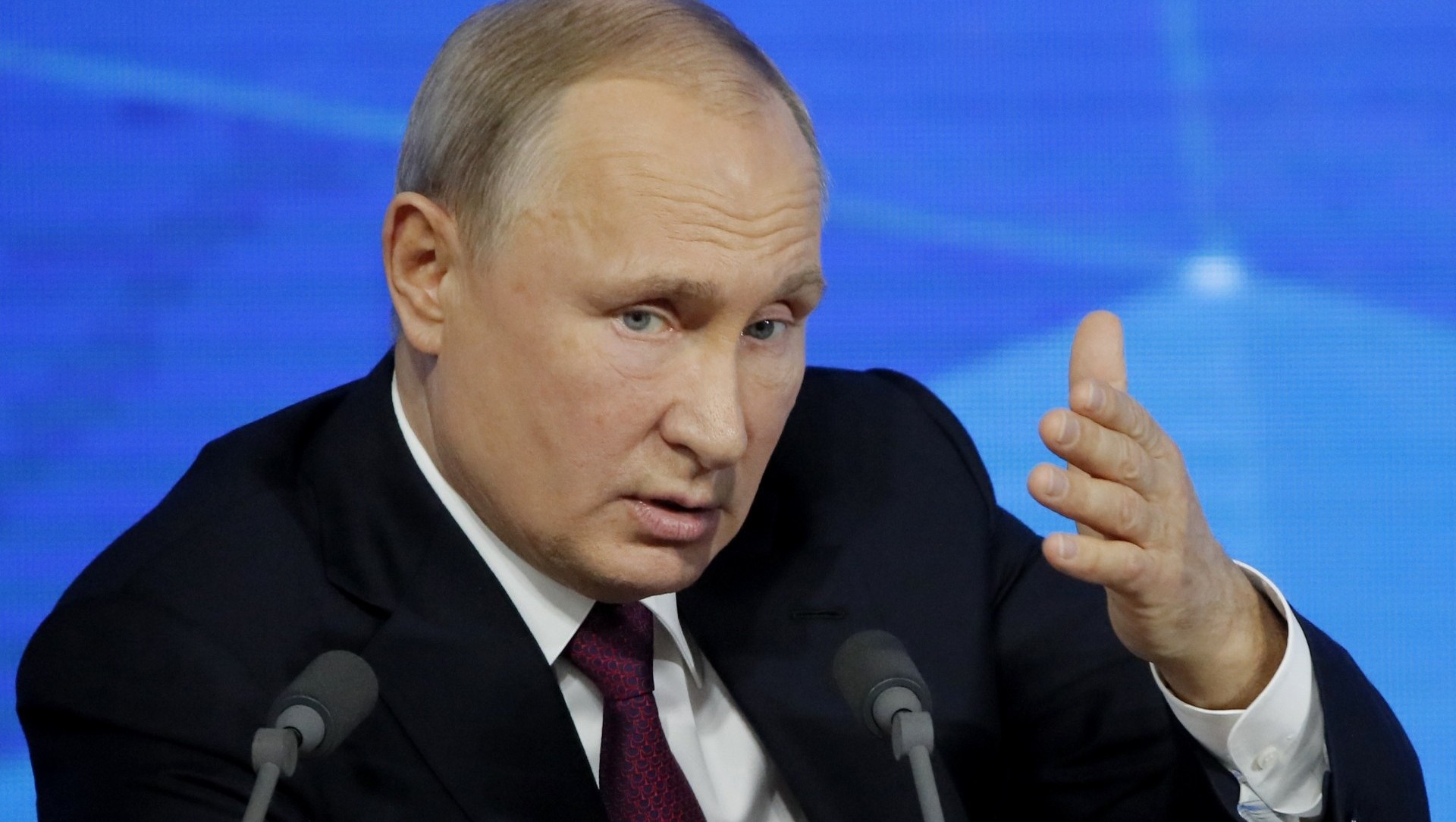 Vladimir Putin, durante su conferencia anual (Reuters)