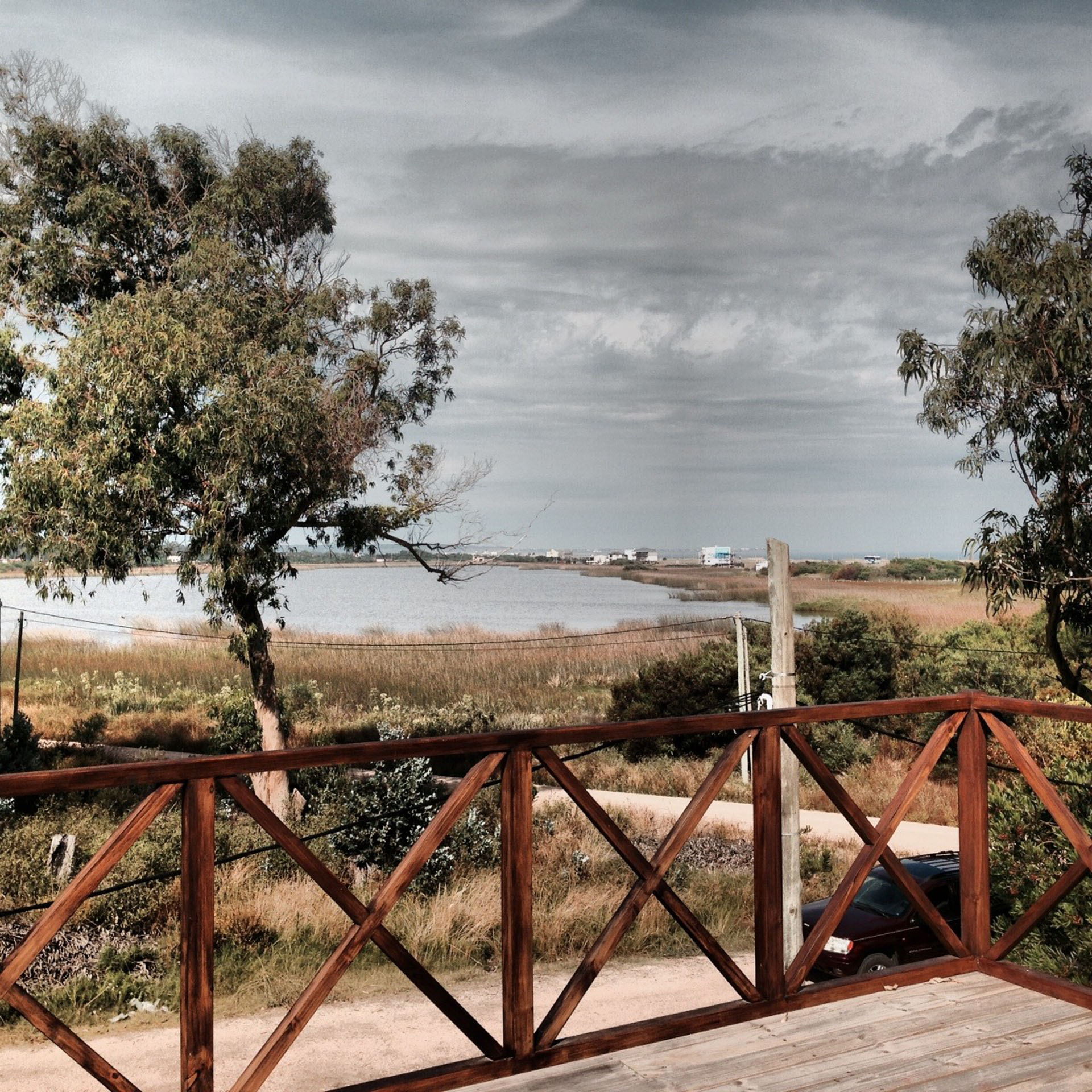 Vista a la Laguna de los Flamencos y al mar