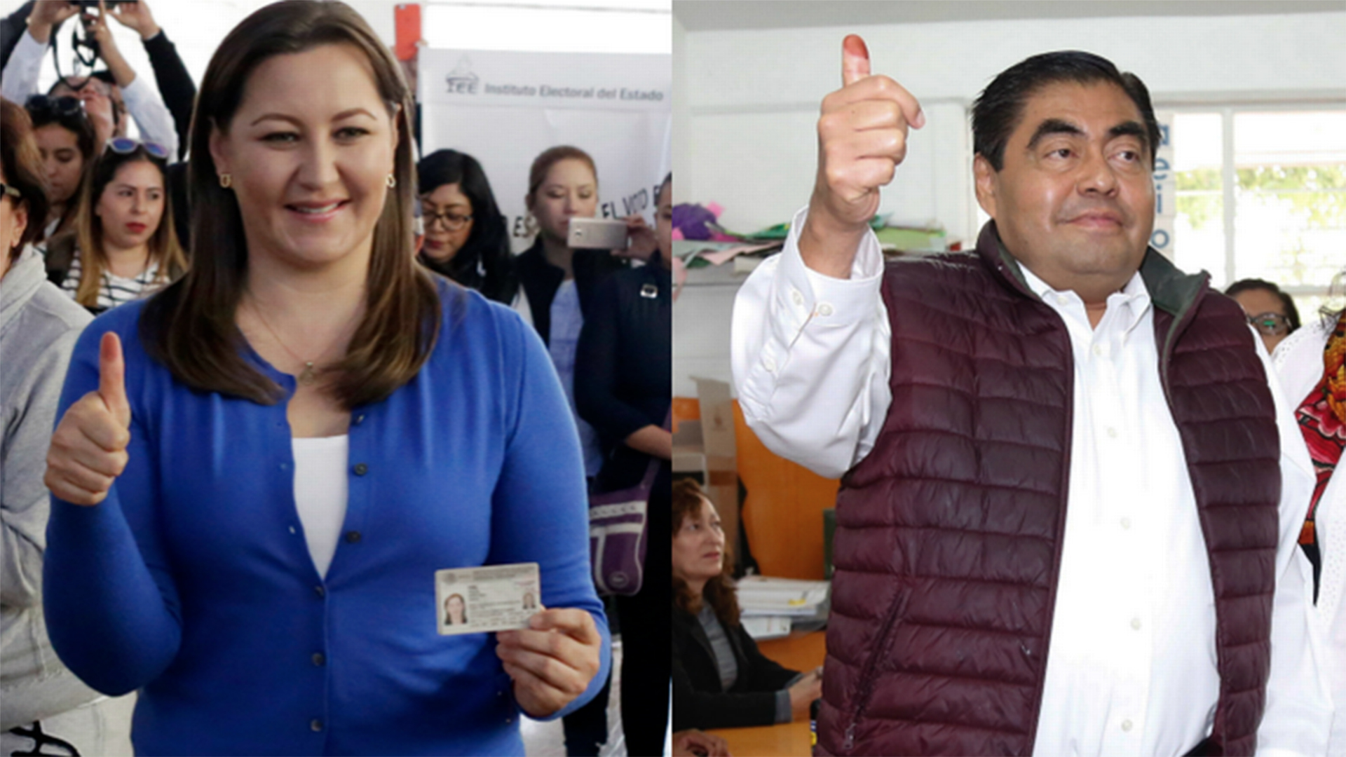 Martha Erika Alonso y Luis Miguel Barbosa, en la elección de julio pasado. (Foto: Archivo Especial)