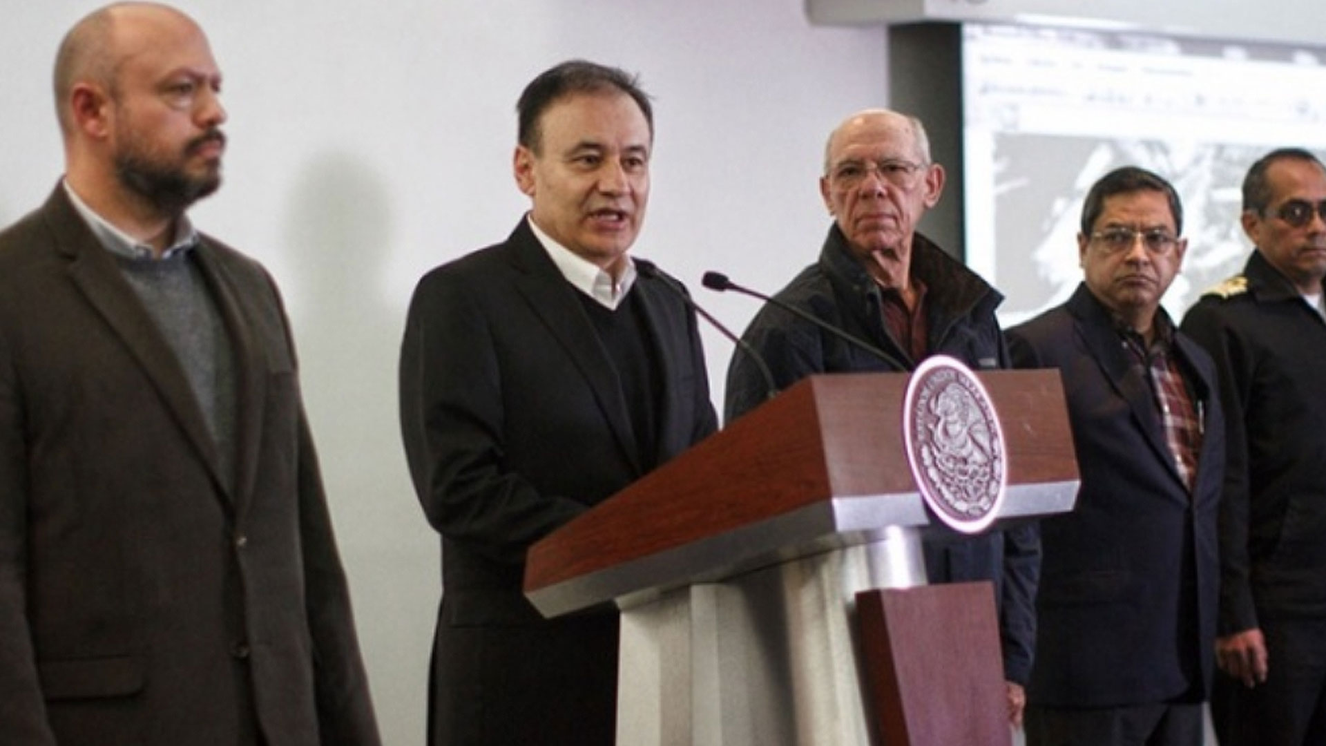 Alfonso Durazo informó sobre las investigaciones de la Secretaría de Marina (Foto: Cuartoscuro)