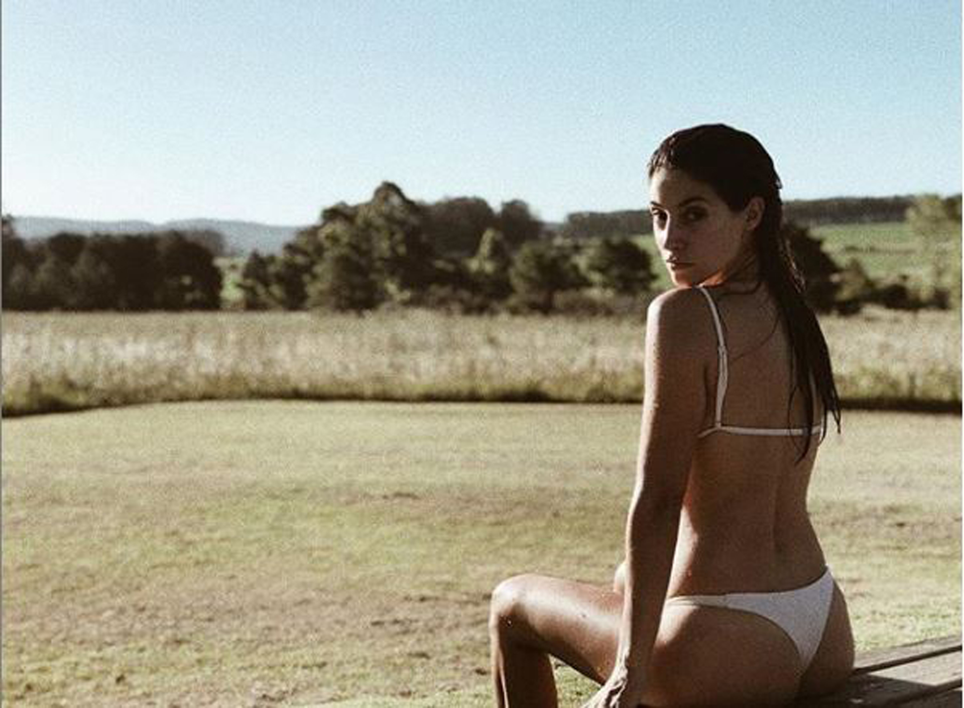Agustina Córdova con su bikini blanco(Instagram: @agustinacordova)