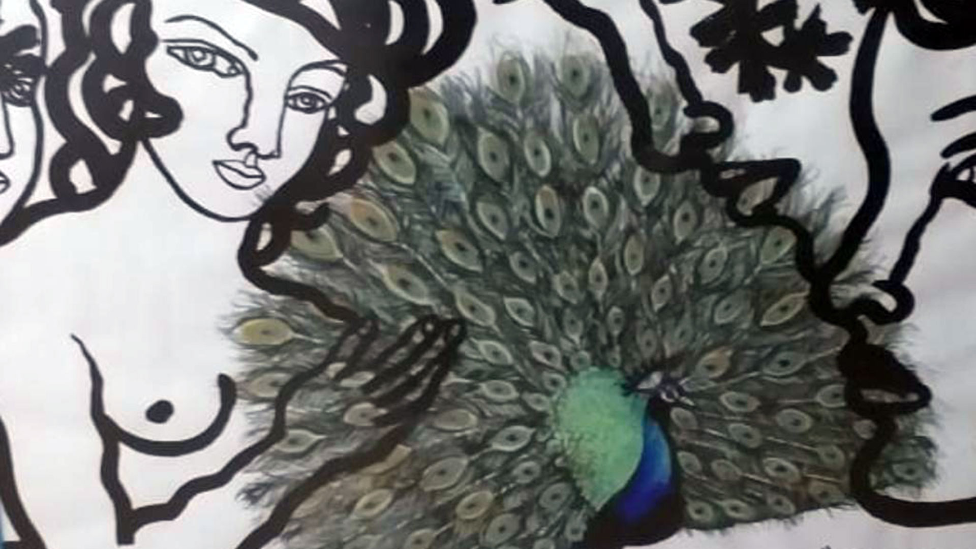 “Su elegancia quisiera”, obra de la artista cubana Zaida el Río fechada en La Havana en 2013.