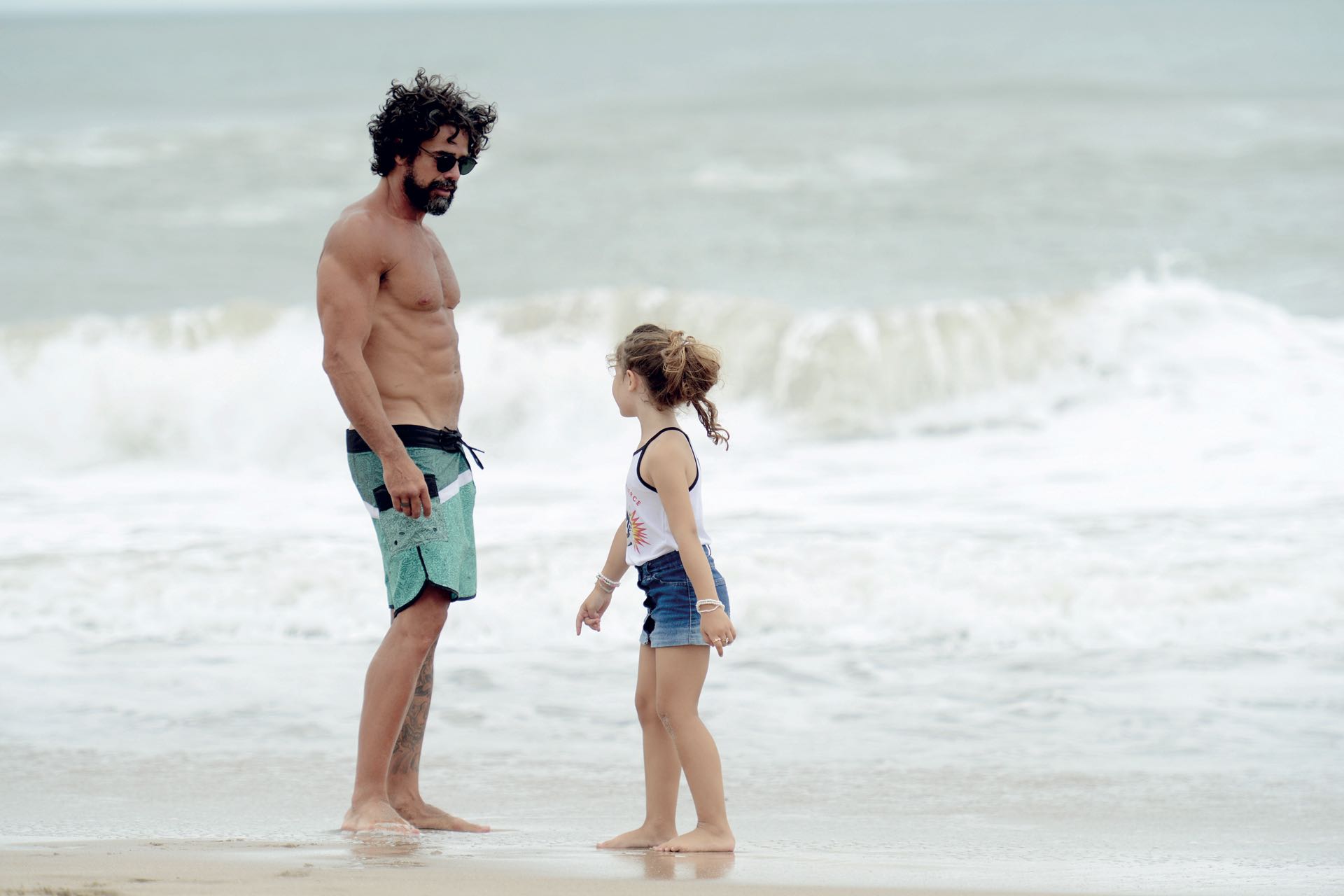 El actor con su hija, que nació en junio de 2013, dos años y medio antes de que los actores se casaran por Civil.