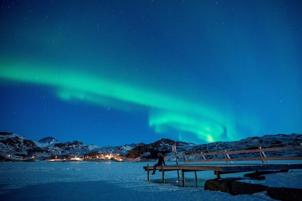 Una aurora boreal en las islas Lofoten, en Noruega, el 3 de marzo (Olivier Morin/AFP/Getty Images)