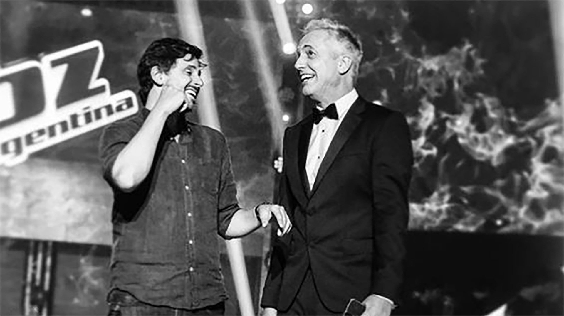 Dario Turovelzky junto a Marley en La Voz