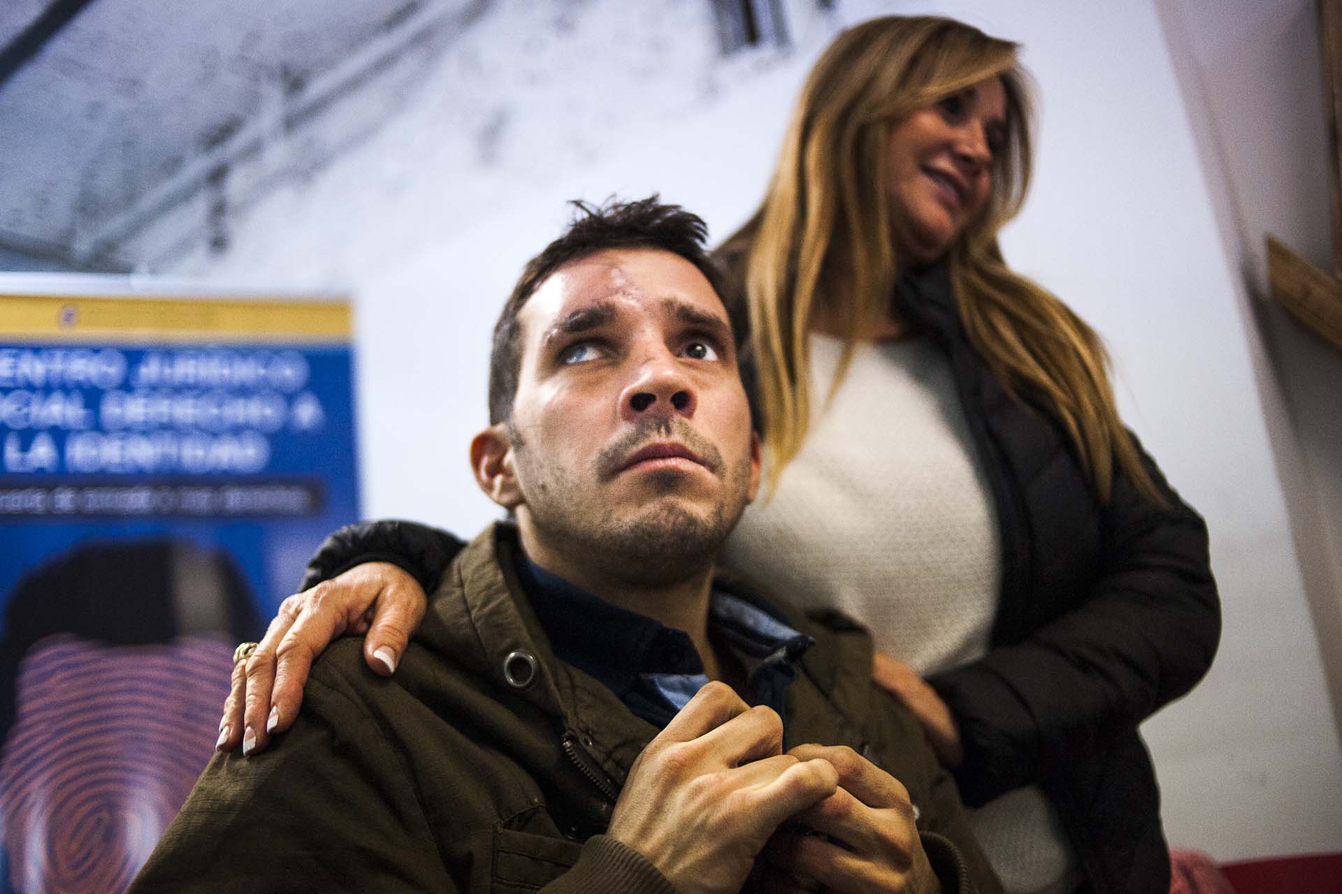 Ariel Nacer, argentino desaparecido hace 15 años, fue encontrado en Perú por Florence Arce Ross, quien lo trasladó a Argentina (Manuel Cortina)
