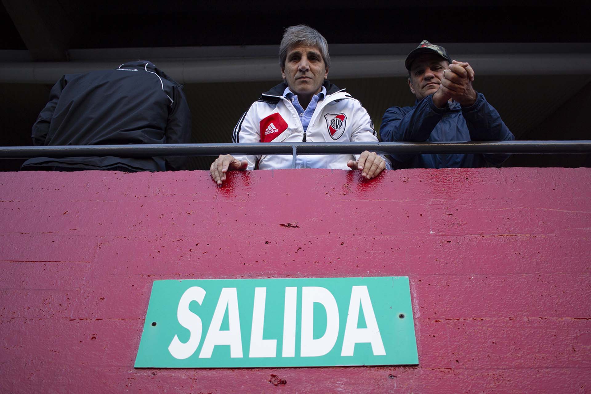 El presidente del Banco Central Luis Caputo en el Estadio Monumental (Matías Baglietto)