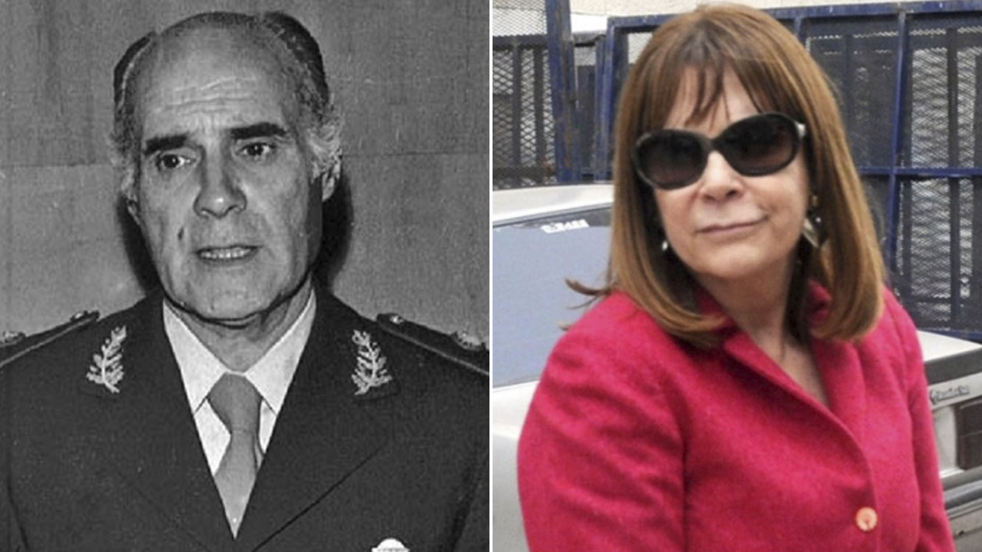 El General Ramón Camps y Lidia Papaleo