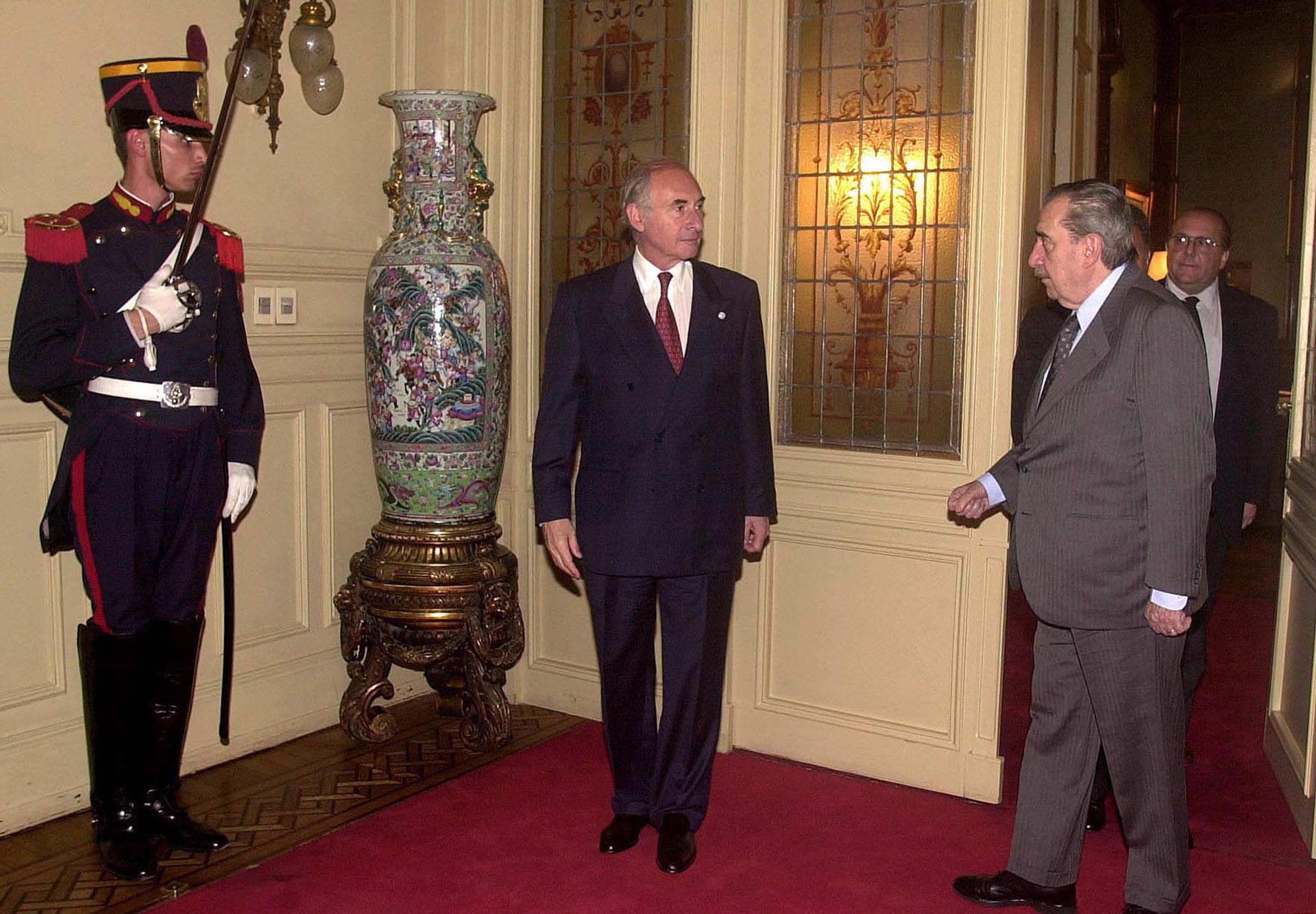 El presidente Fernando de la Rua y Alfonsín