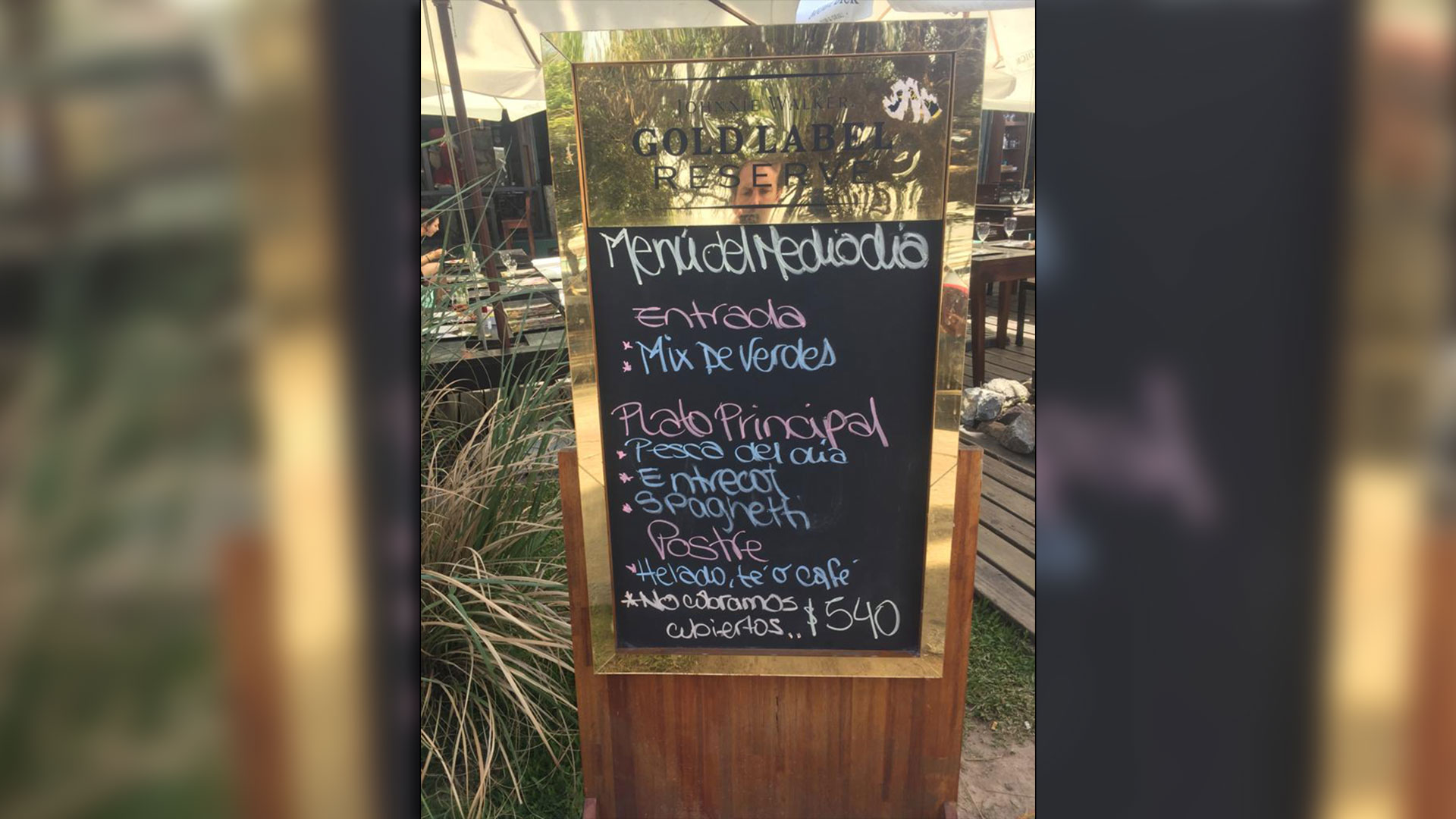 Un menú de mediodía en Punta del Este, por cerca de $600 ($540 uruguayos)
