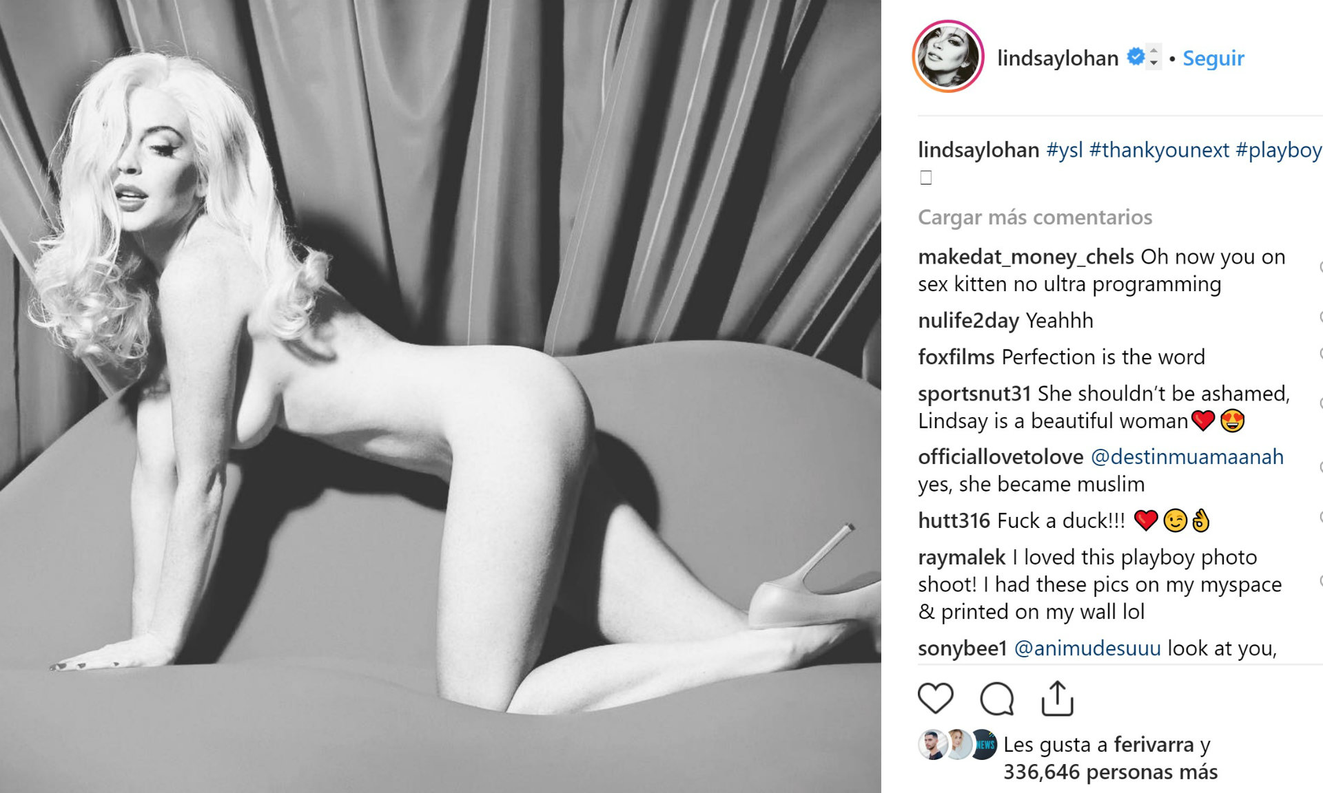 Lohan hizo un homenaje a Marilyn Monroe (Instagram / lindsaylohan)