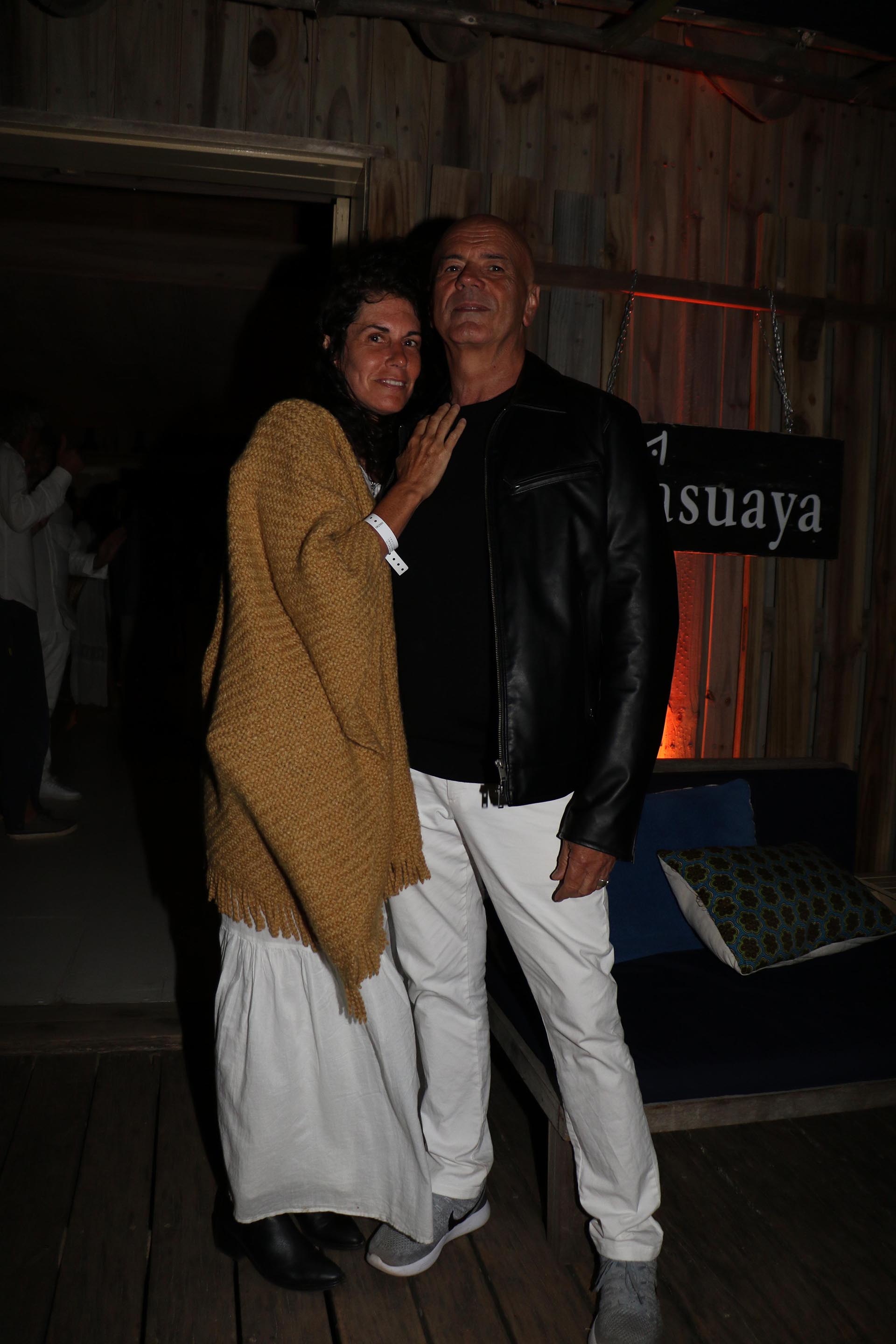 La artista plástica Cynthia Cohen y Jorge Telerman, director del Complejo Teatral de Buenos Aires