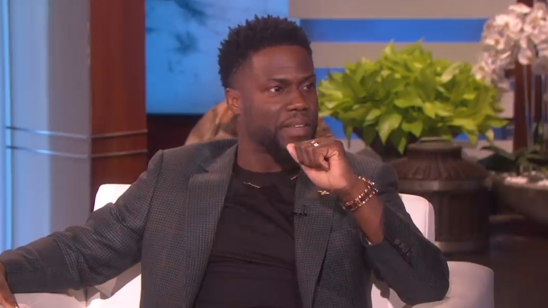 Ellen DeGeneres y Kevin Hart hablando sobre su negación en participar en los Oscar (Foto: Archivo)