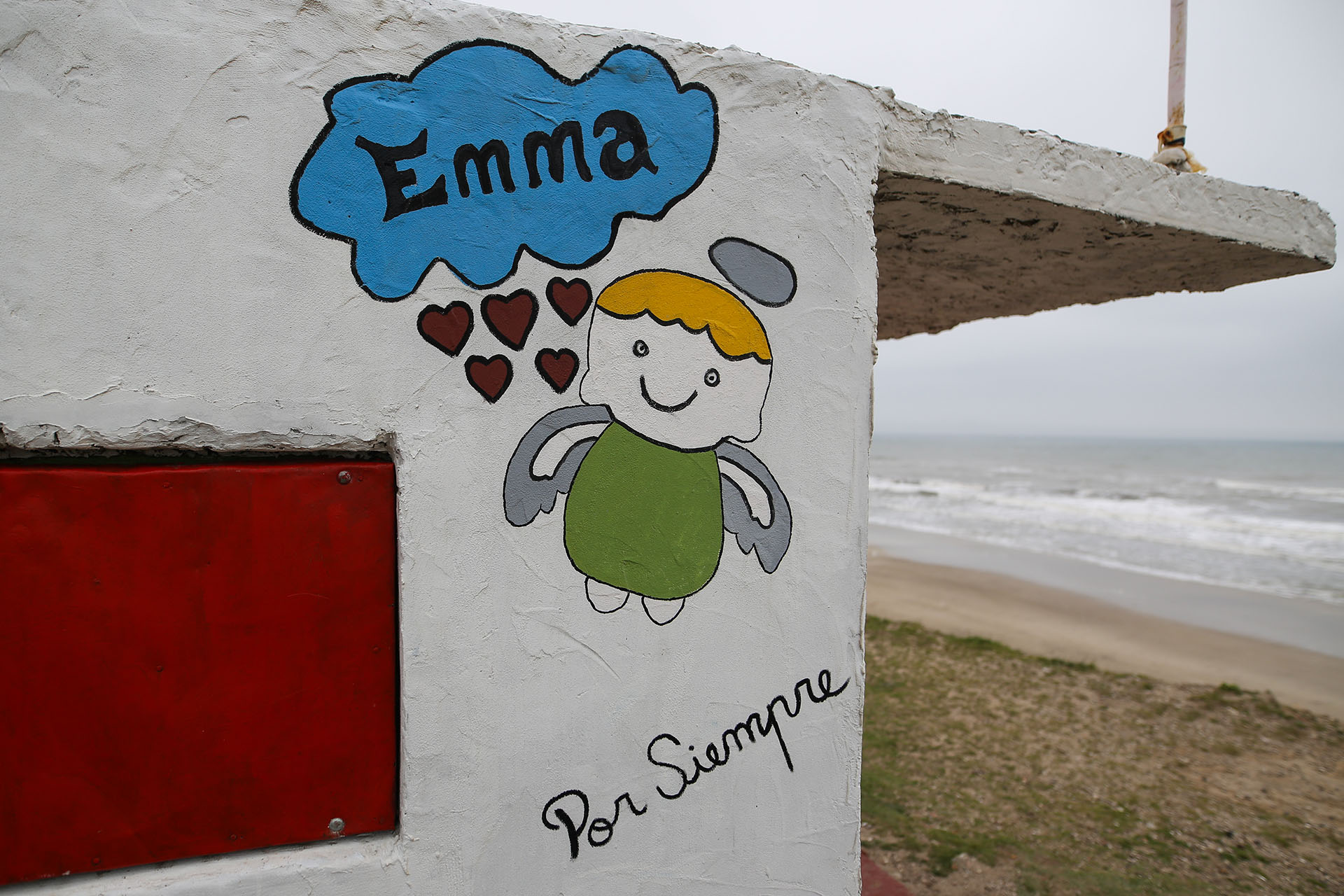 La casilla de los guardavidas en la playa de barrio Camet