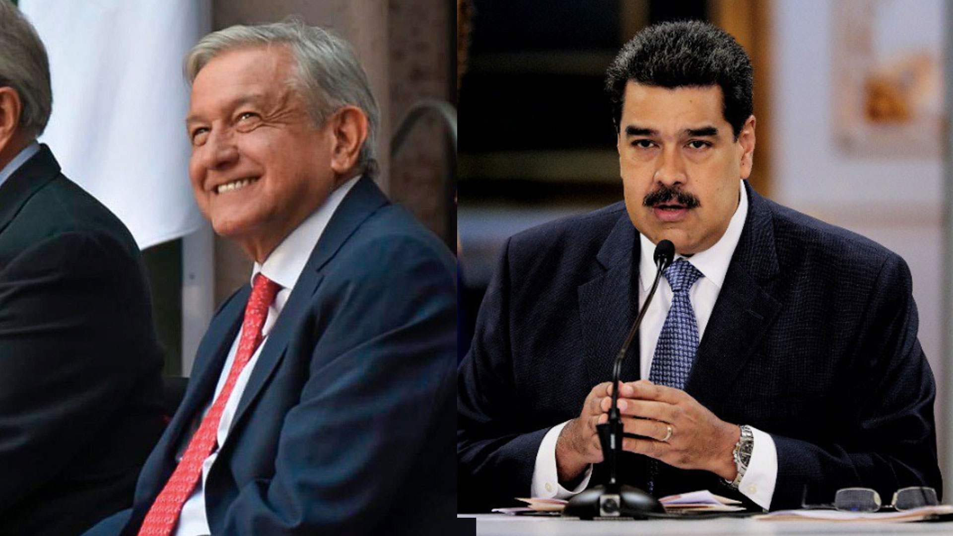 México no firmó la Declaración que rechaza el nuevo periodo de mandato del dictador Nicolás Maduro (Fotos: Twitter @lopezobrador_, @NicolasMaduro )